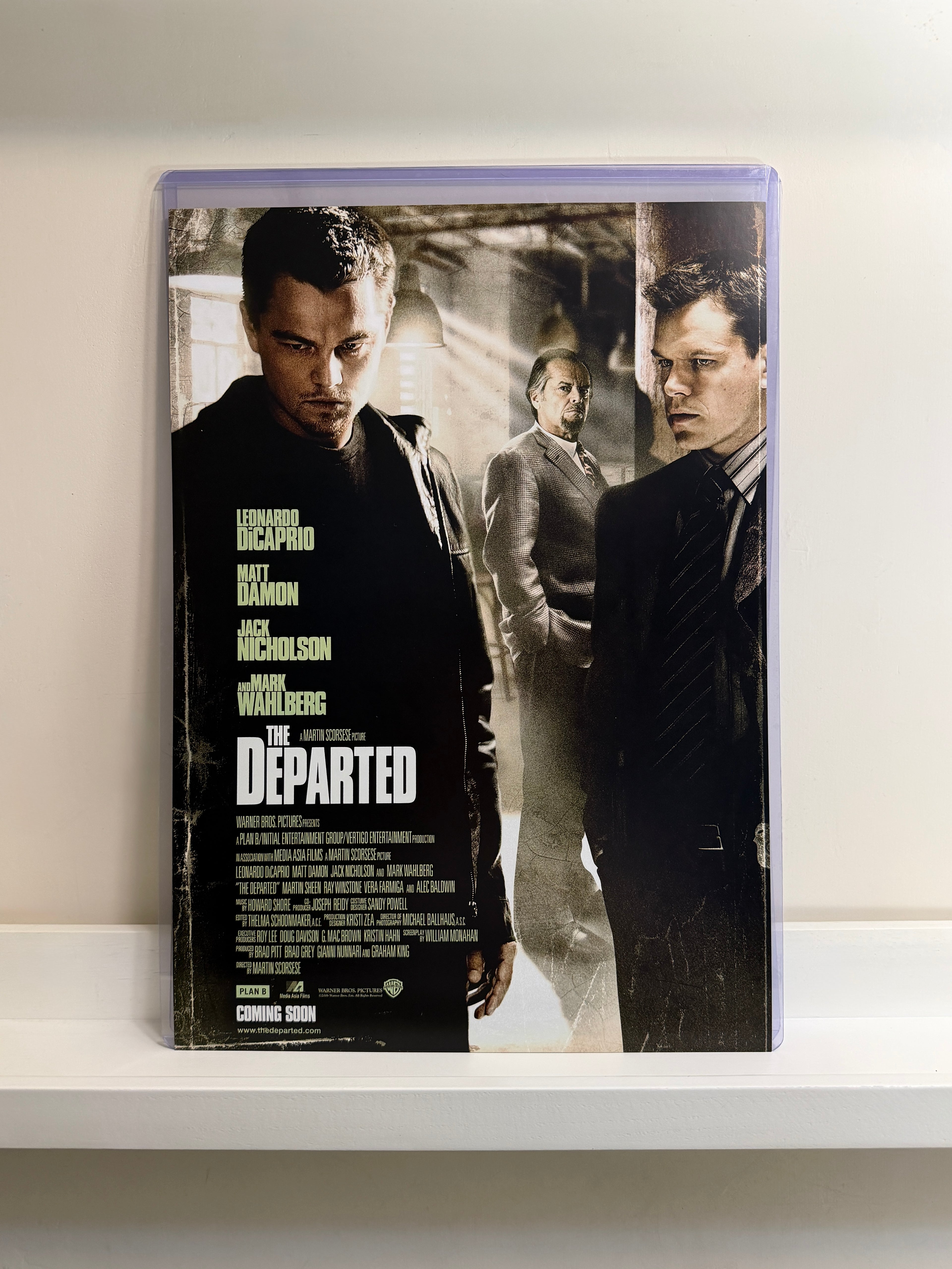 《無間道風雲》The Departed (2006) 香港 HK A3電影海報 Movie Poster - 導演 Martin Scorsese 主演 Leonardo DiCaprio, Matt Damon, Jack Nicholson