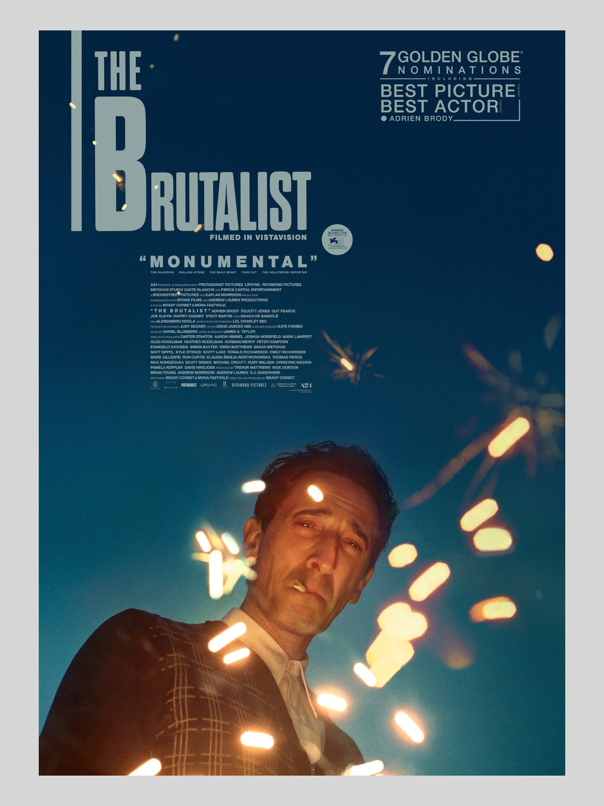The Brutalist A3 Movie Poster Hong Kong