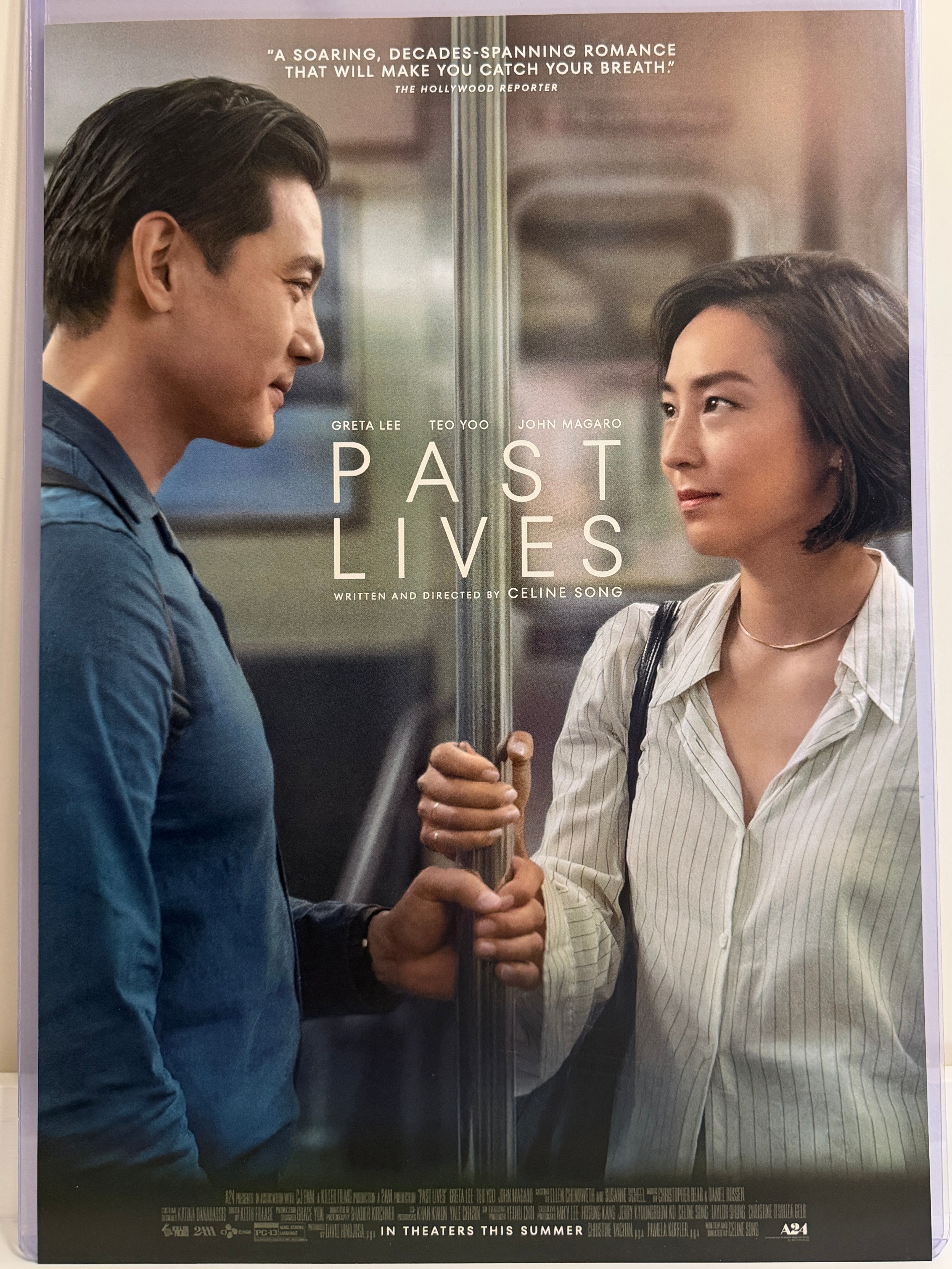 《從前的我們》Past Lives (2023) 香港 HK A3電影海報 Movie Poster - 導演 Celine Song 主演 Greta Lee, Teo Yoo, John Magaro