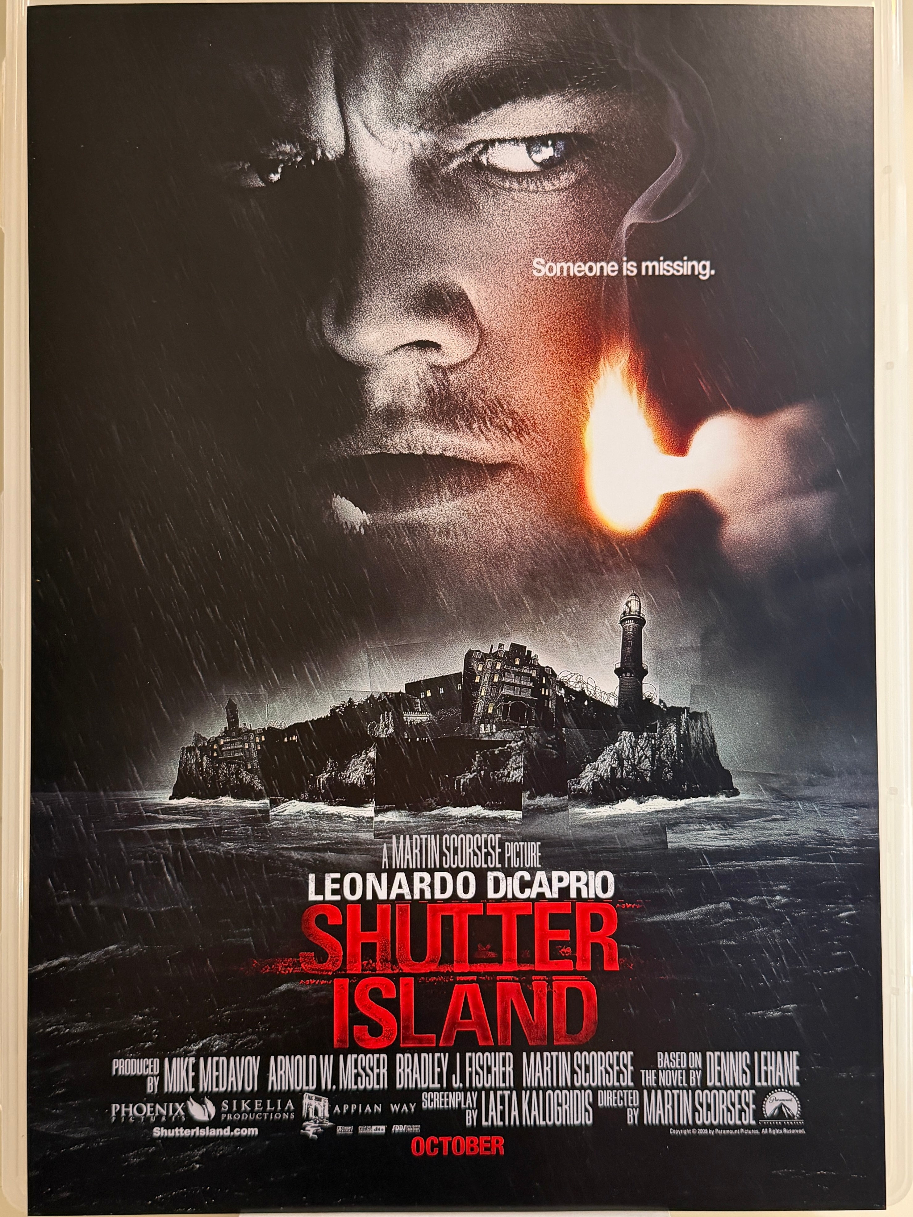 《不赦島》Shutter Island (2010) 香港 HK A3電影海報 Movie Poster - 導演 Martin Scorsese 主演 Leonardo DiCaprio