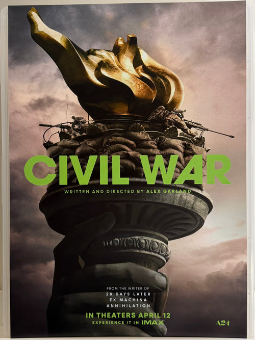 《美帝崩裂》Civil War (2024) 香港 HK A3電影海報 Movie Poster - 導演 Alex Garl