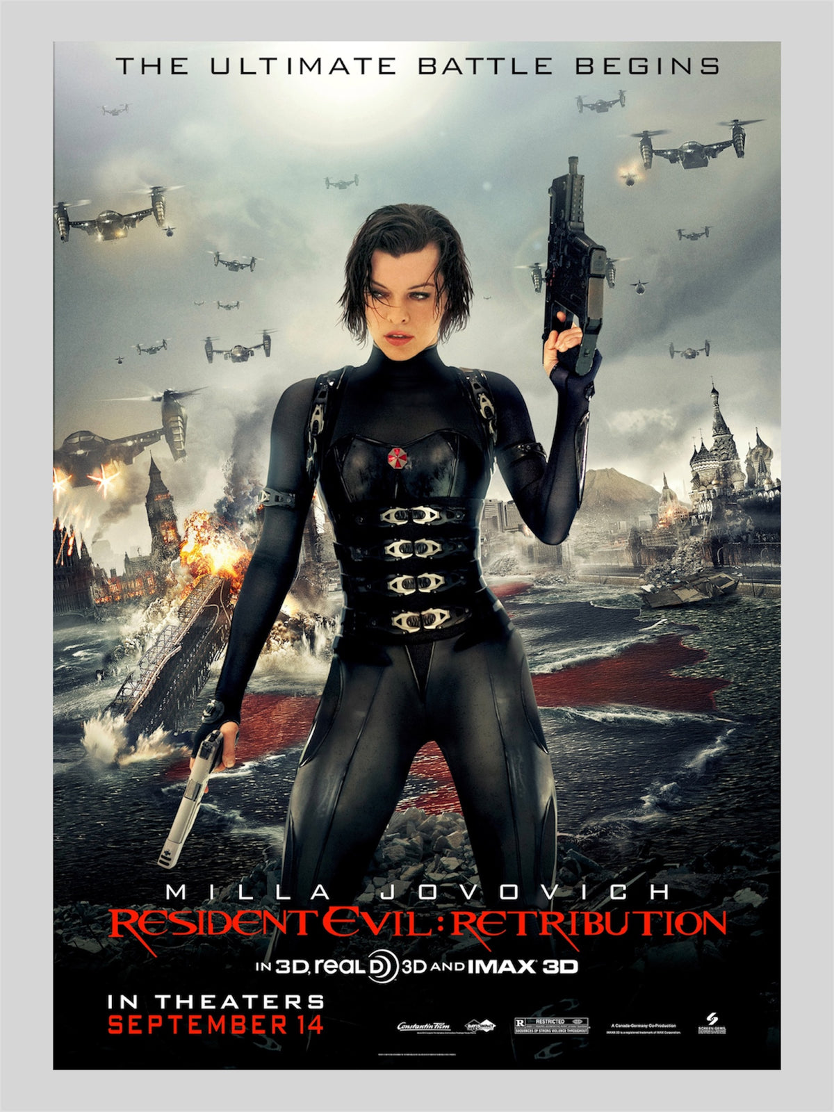 Resident Evil: Retribution《生化危機之滅絕真相》A3 電影海報 Movie Poster