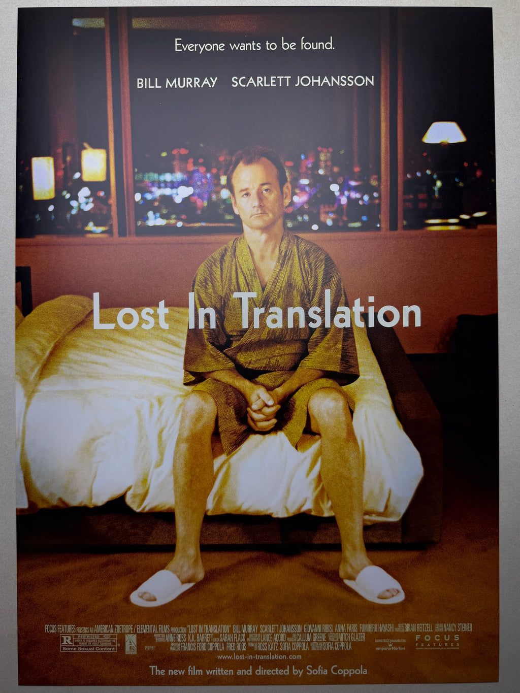 [A] Lost in Translation《迷失東京》A3 電影海報 香港 Movie Poster HK