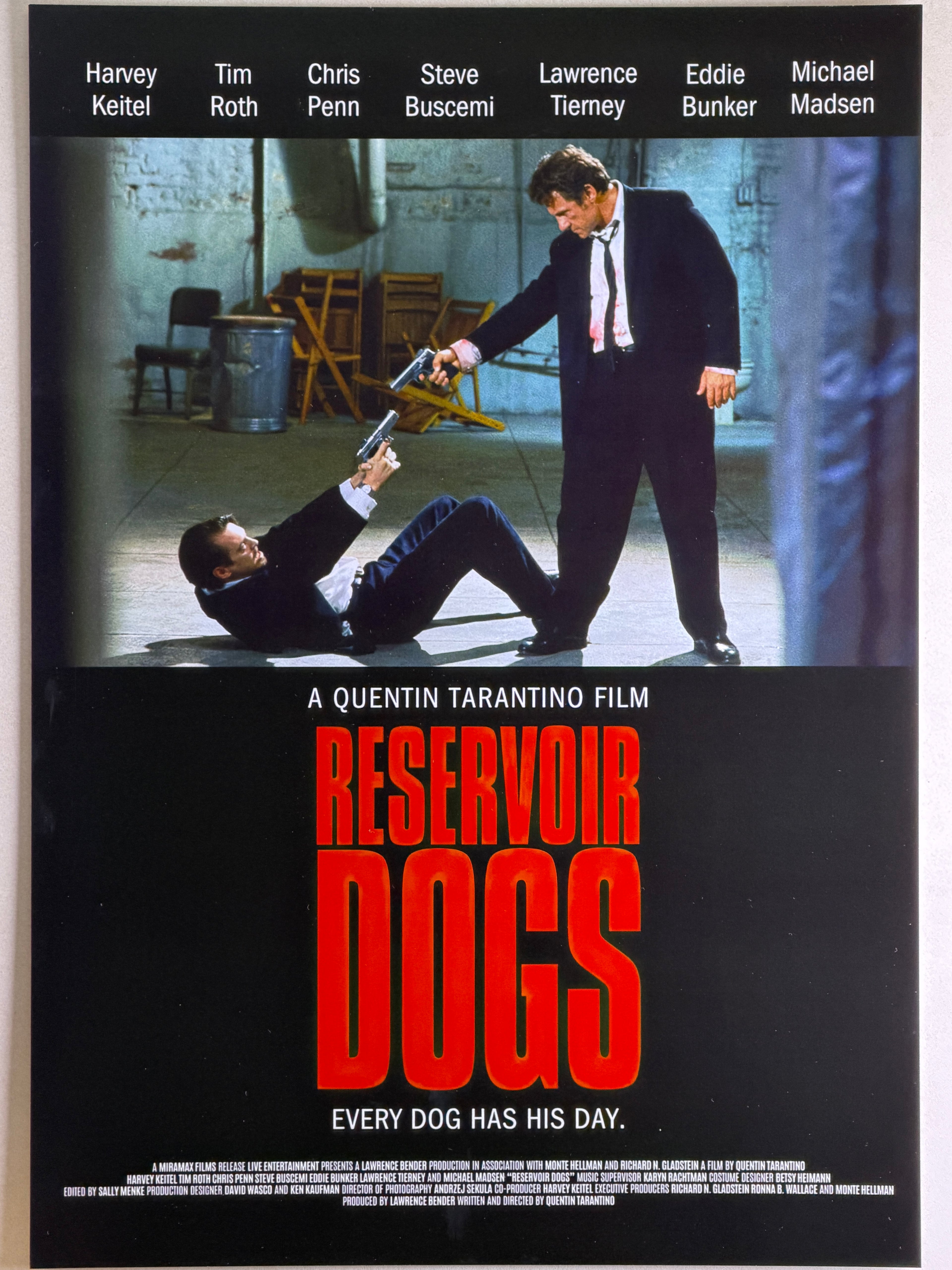 [B] Reservoir Dogs《落水狗》A3 電影海報