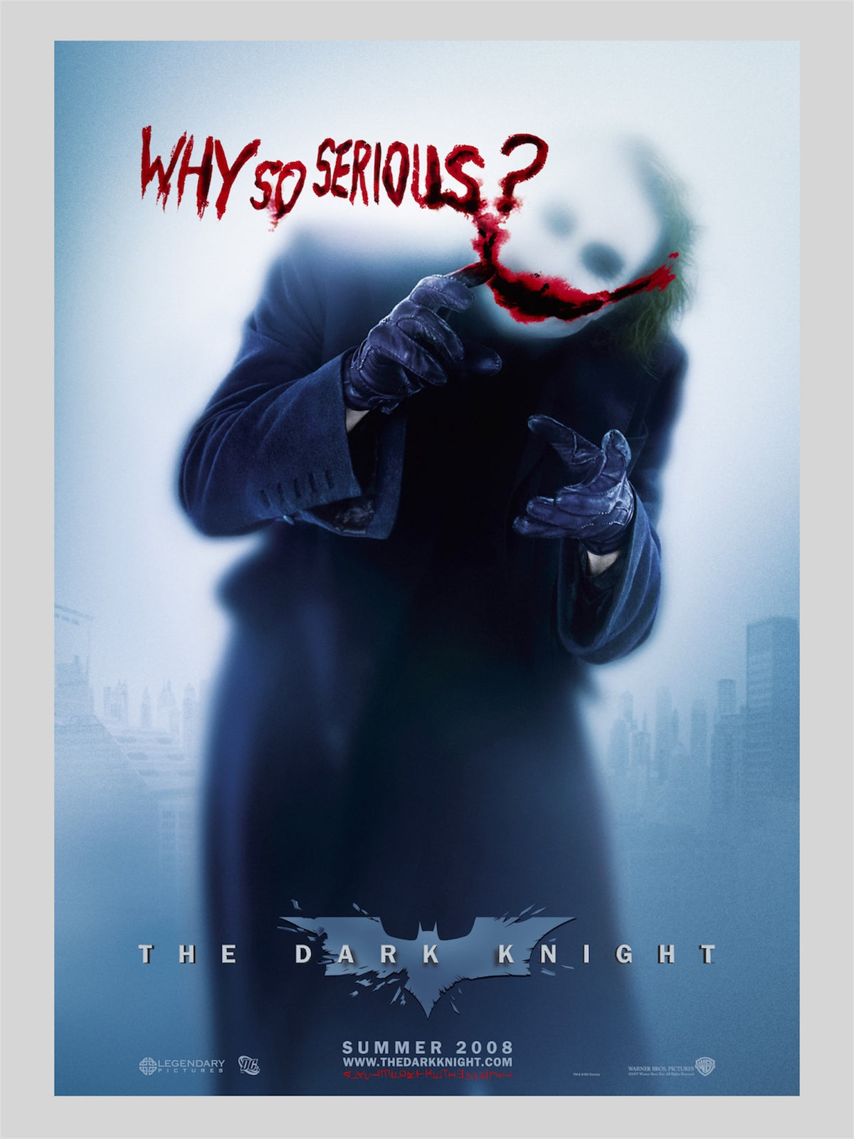 [D] Batman : The Dark Knight《蝙蝠俠 : 黑夜之神》A3 電影海報 Movie Poster
