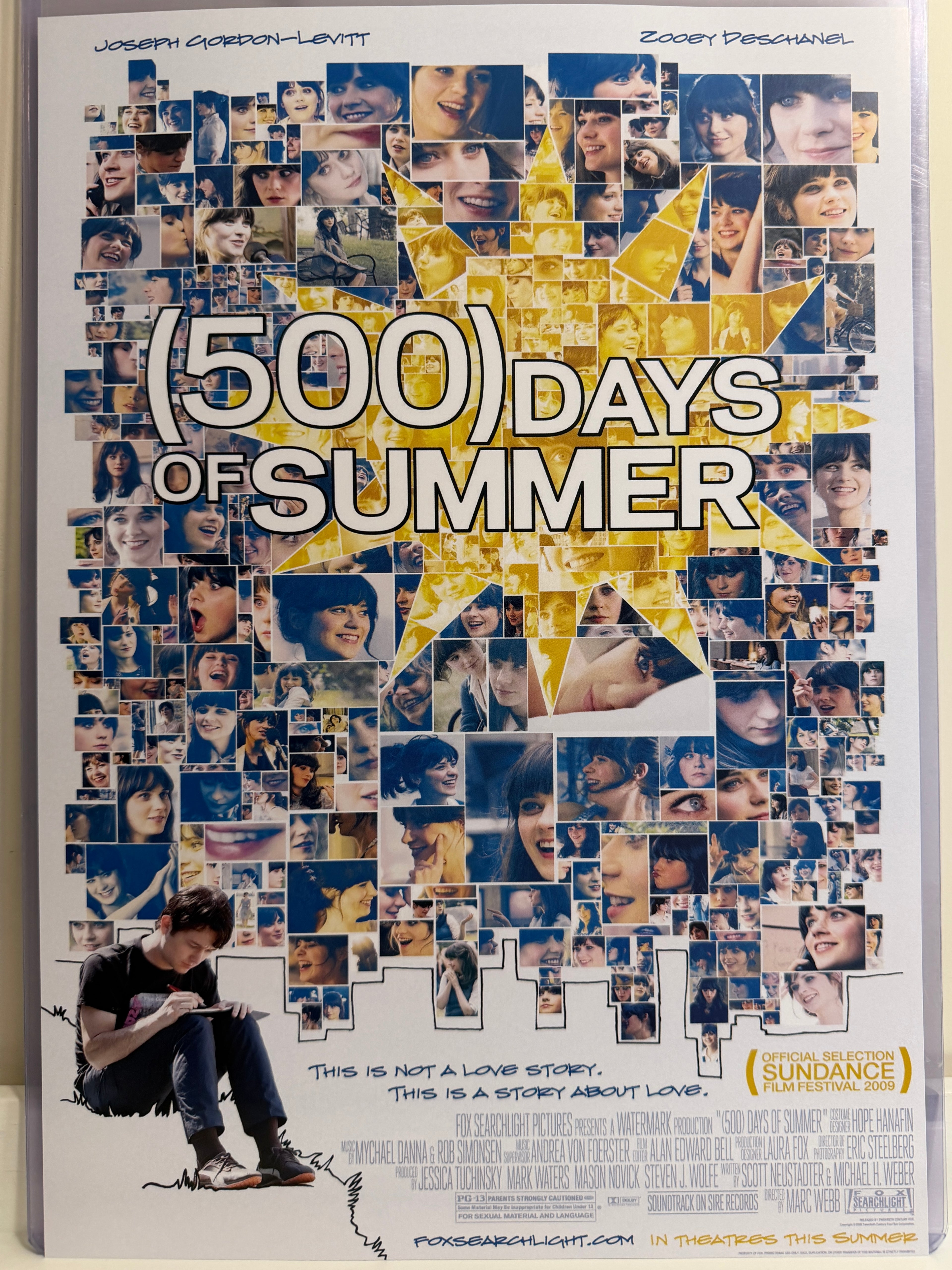 《心跳500天》500 Days of Summer (2009) 香港 HK A3電影海報 Movie Poster - 導演 Marc Webb 主演 Joseph Gordon-Levitt, Zooey Deschanel