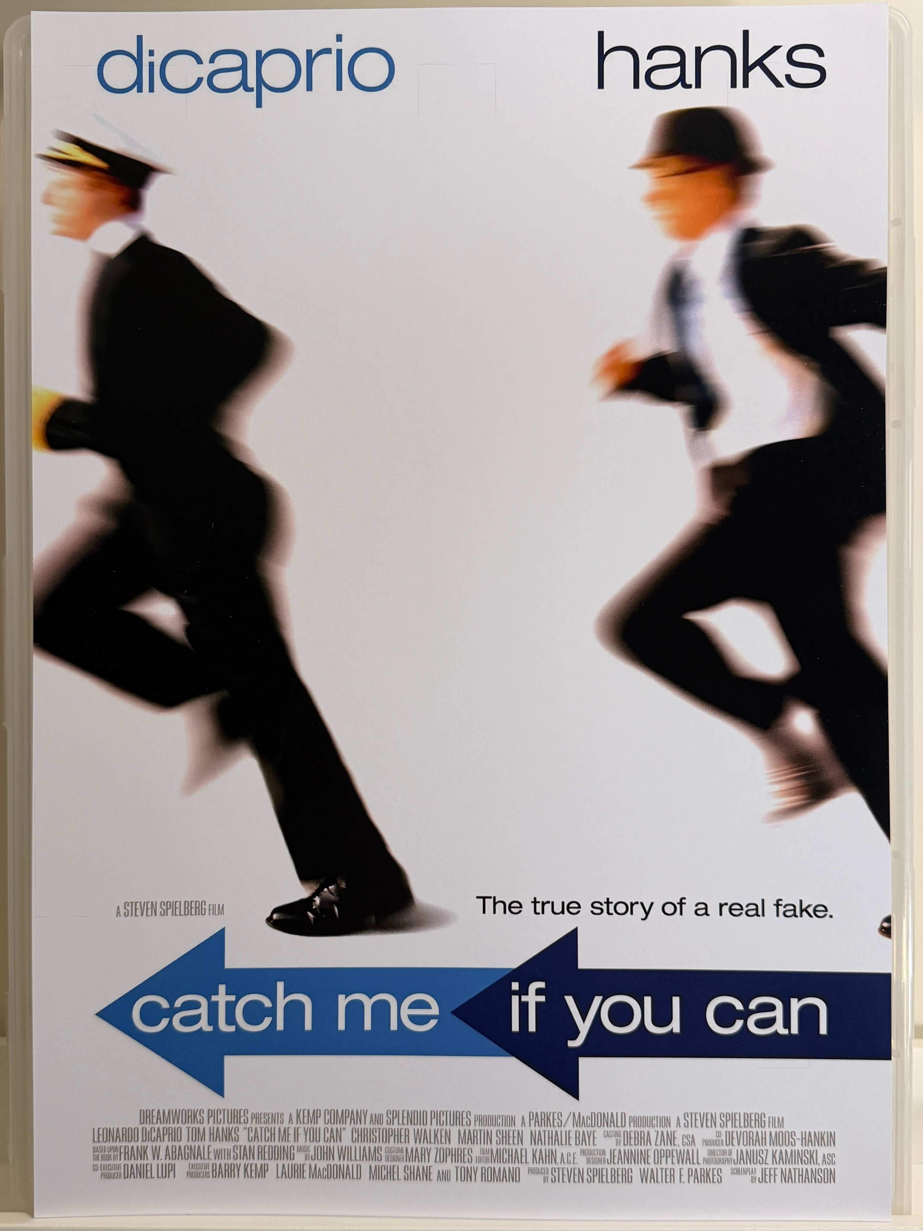 《捉智雙雄》Catch Me If You Can (2002) 香港 HK A3電影海報 Movie Poster - 導演 Steven Spielberg 主演 Leonardo DiCaprio、Tom Hanks