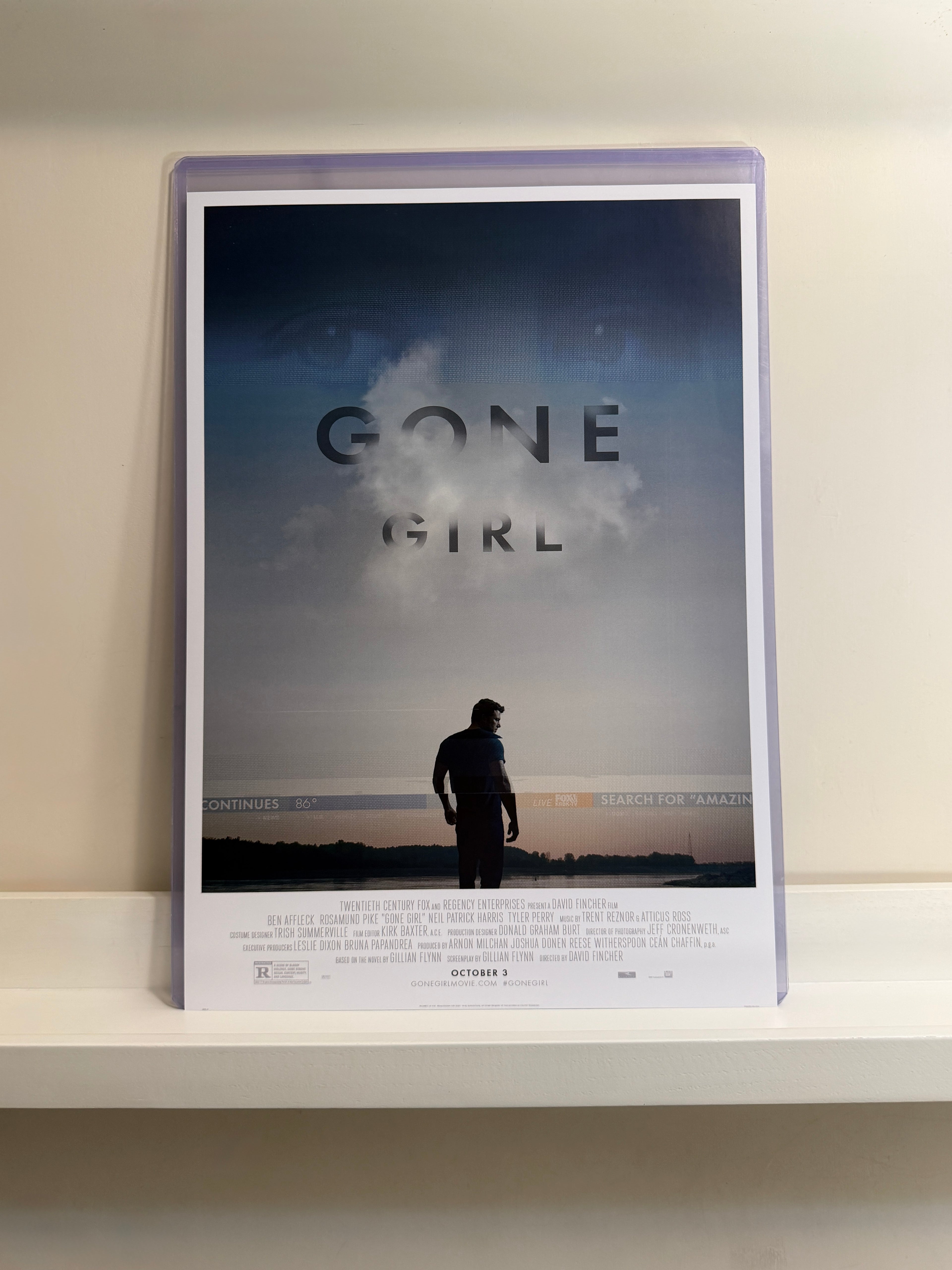 《失蹤罪》Gone Girl (2014) 香港 HK A3電影海報 Movie Poster - 導演 David Fincher 主演 Ben Affleck, Rosamund Pike