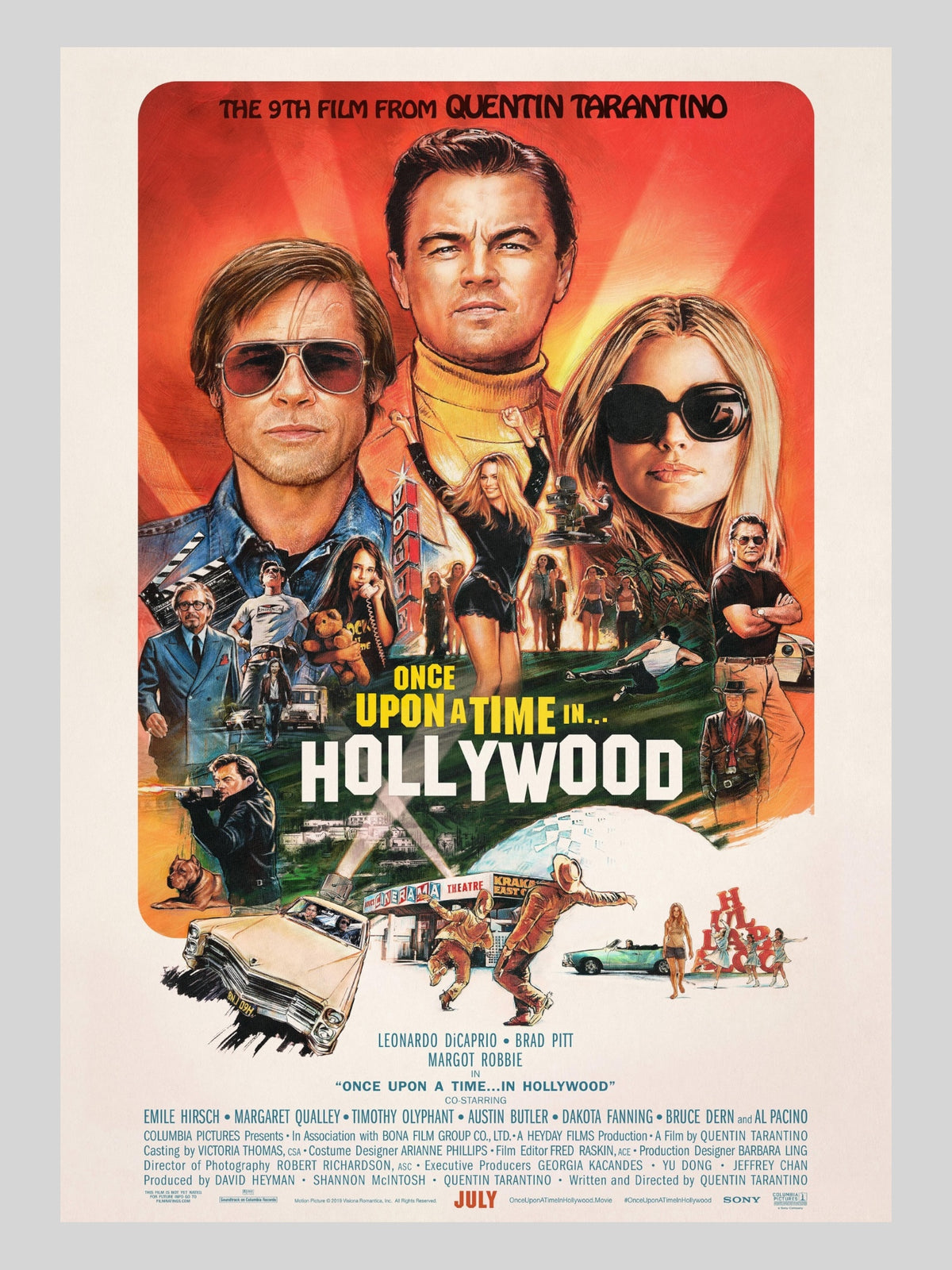 [A] Once Upon a Time in Hollywood《從前，有個荷里活》A3 電影海報 Movie Poster