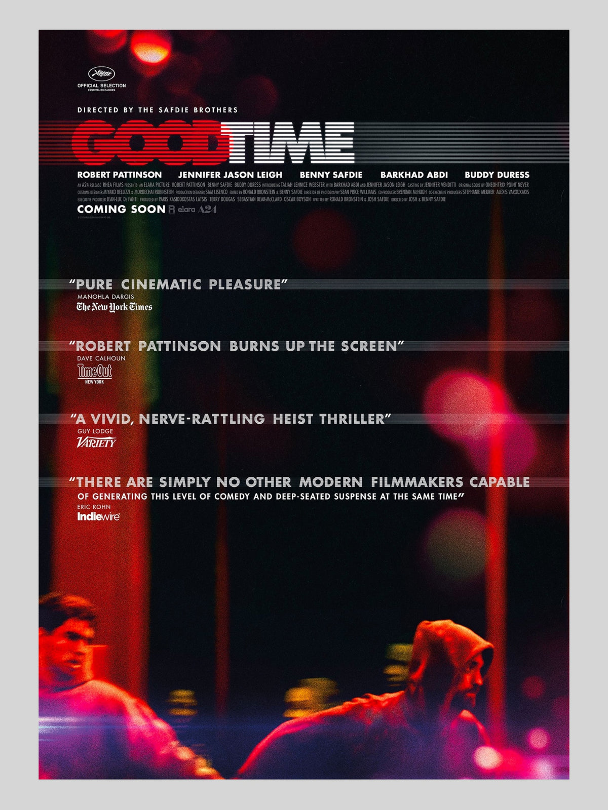 Good Time "Guilty As Charged" A3 Movie Poster Hong Kong