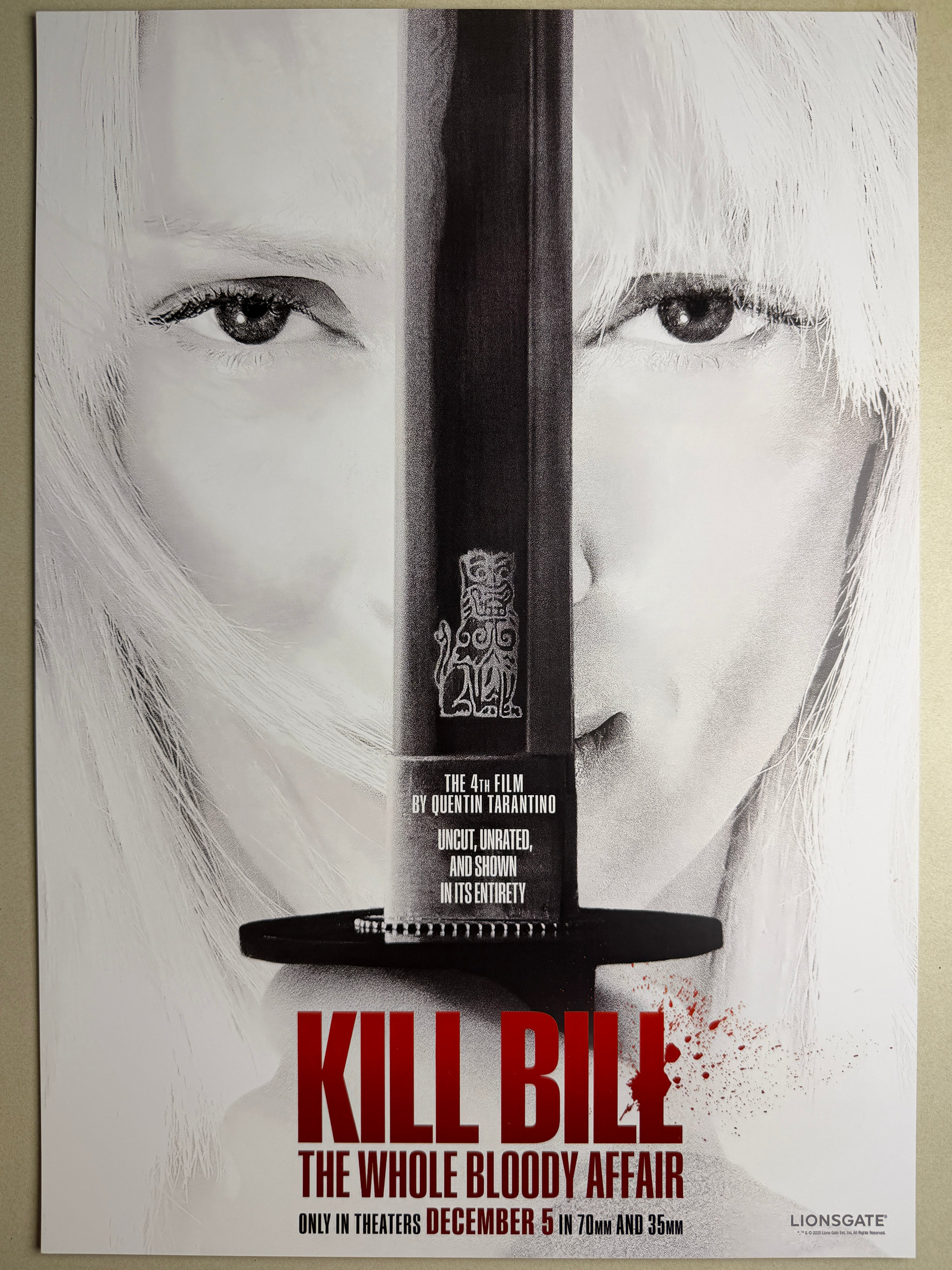 [B] Kill Bill：The Whole Bloody Affair《標殺令：終極血腥版》A3 電影海報