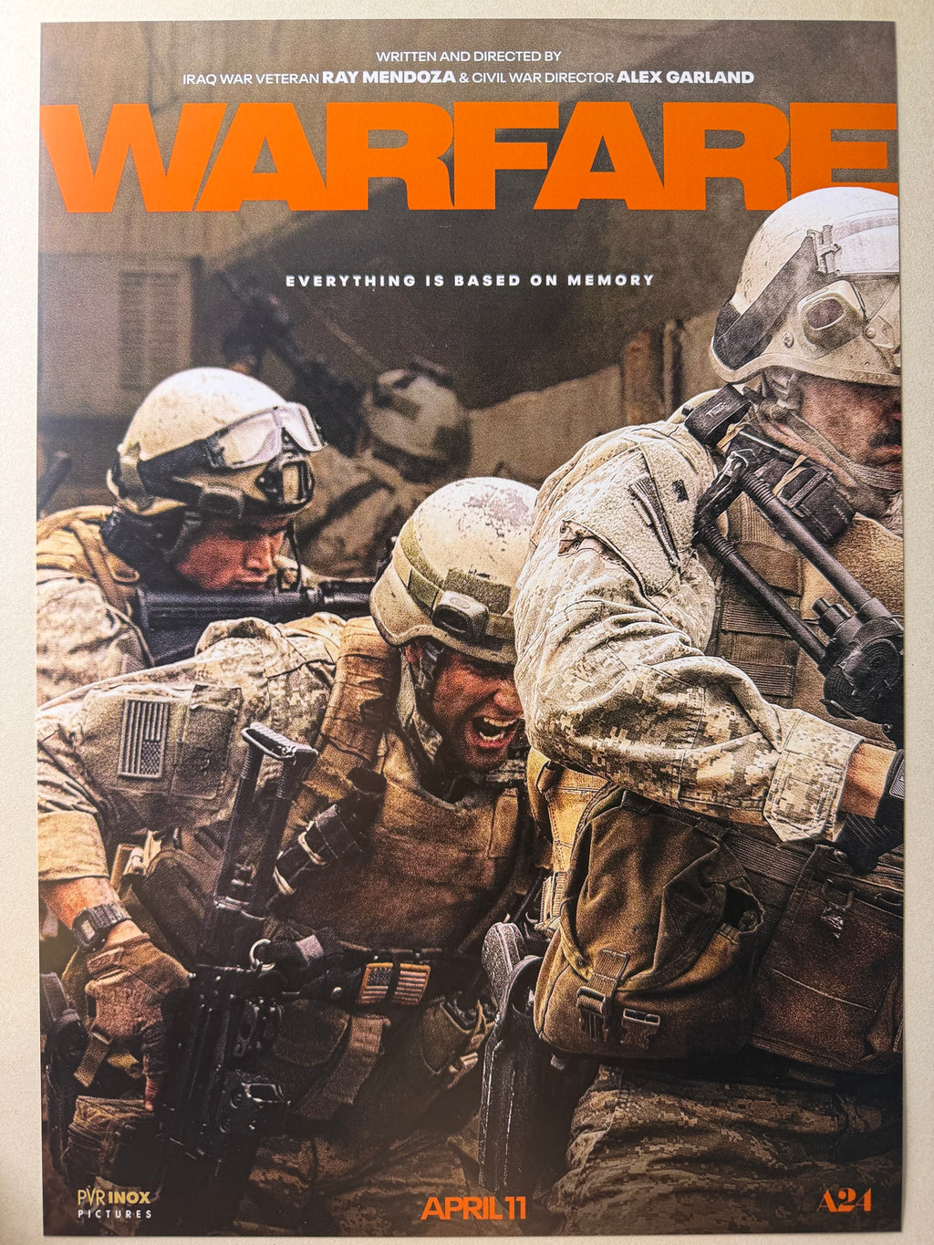 [B] Warfare《戰役》A3 電影海報 香港 Movie Poster HK
