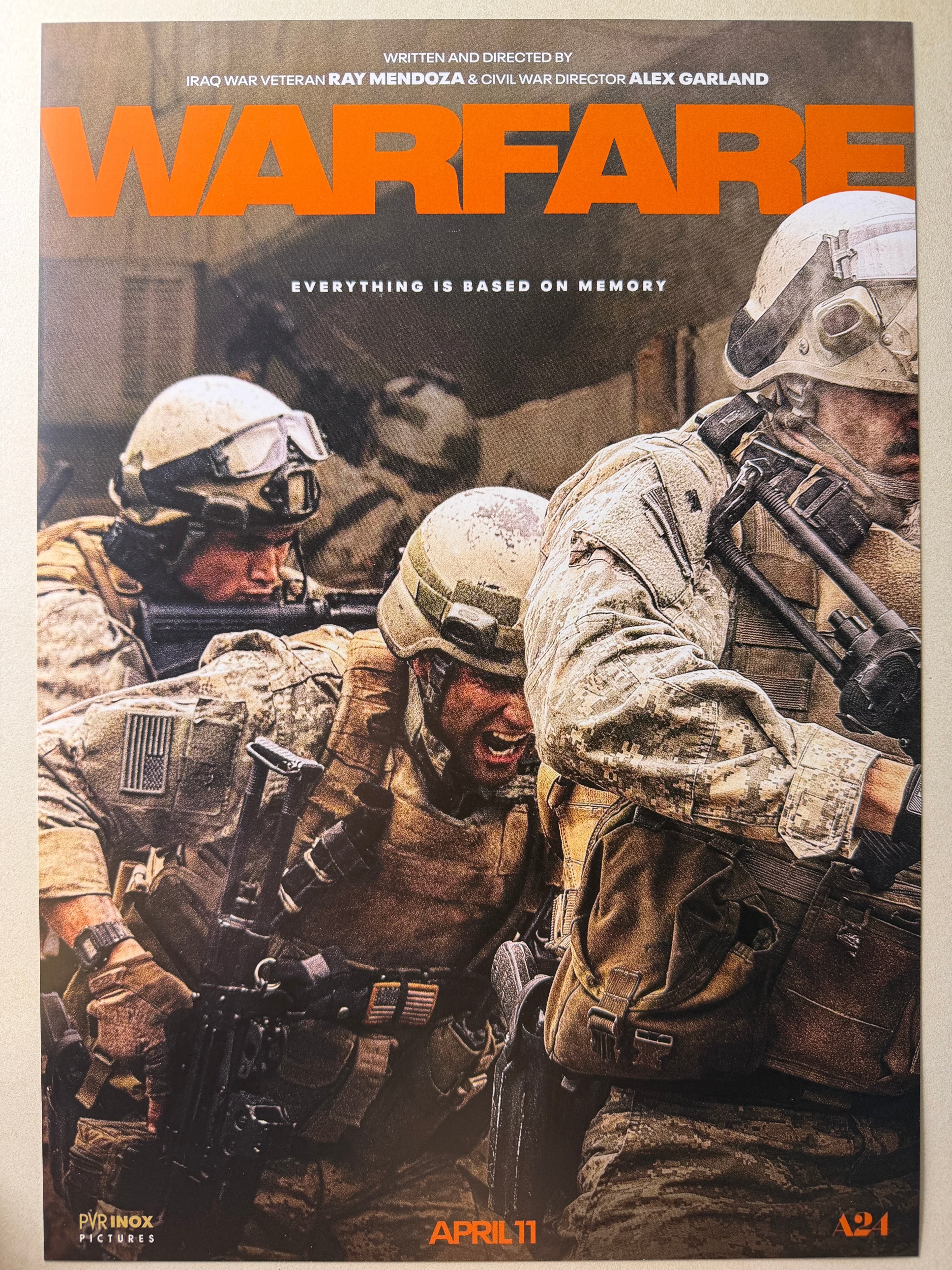[B] Warfare《戰役》A3 電影海報 香港 Movie Poster HK