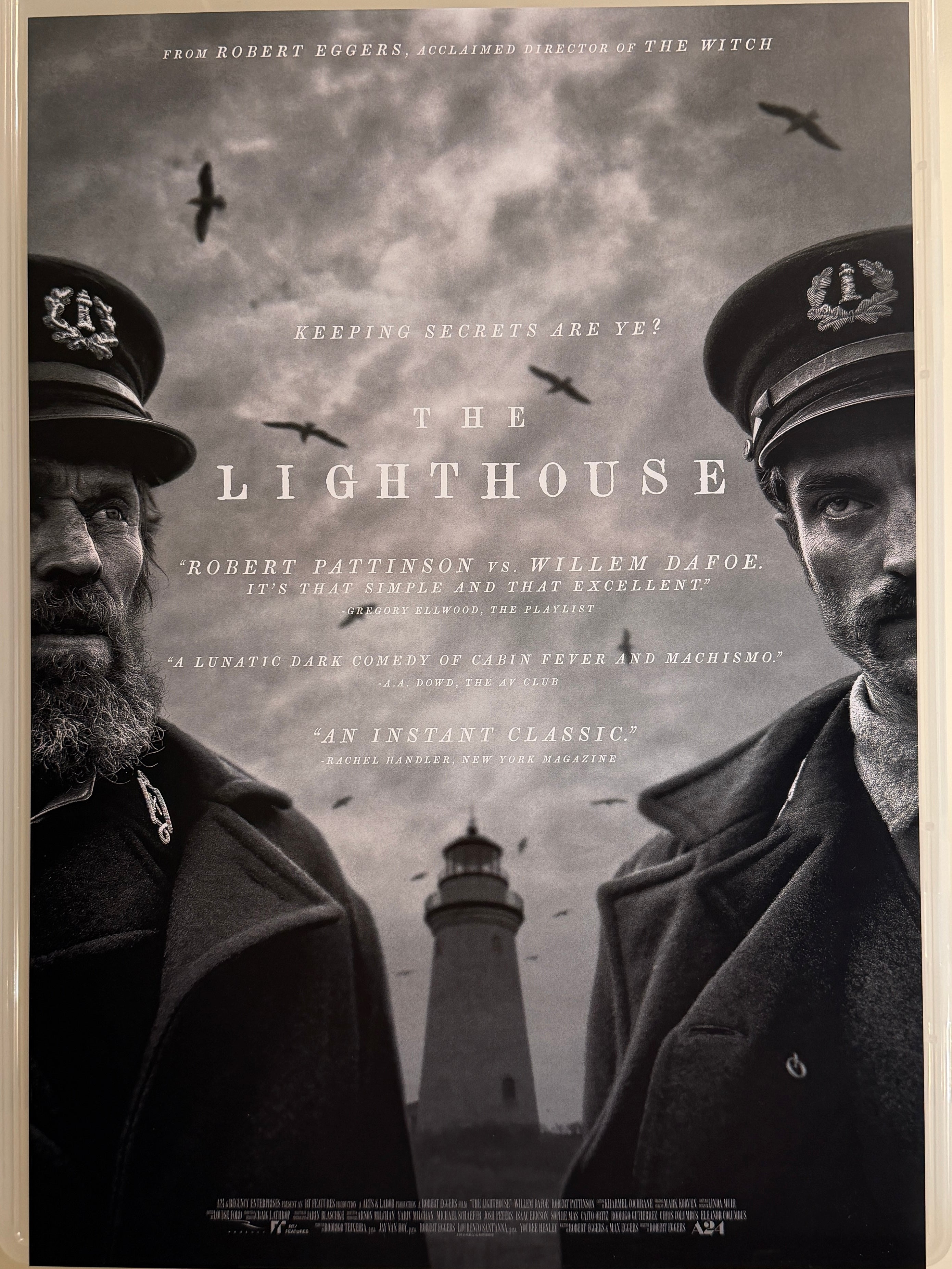 《燈塔》The Lighthouse (2019) 香港 HK A3電影海報 Movie Poster - 導演 Robert Eggers 主演 Willem Dafoe & Robert Pattinson
