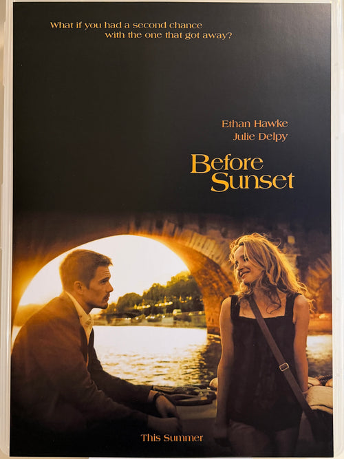 《日落巴黎》Before Sunset (2004) 香港 HK A3電影海報 Movie Poster - 導演 Richard Linklater 主演 Ethan Hawke & Julie Delpy