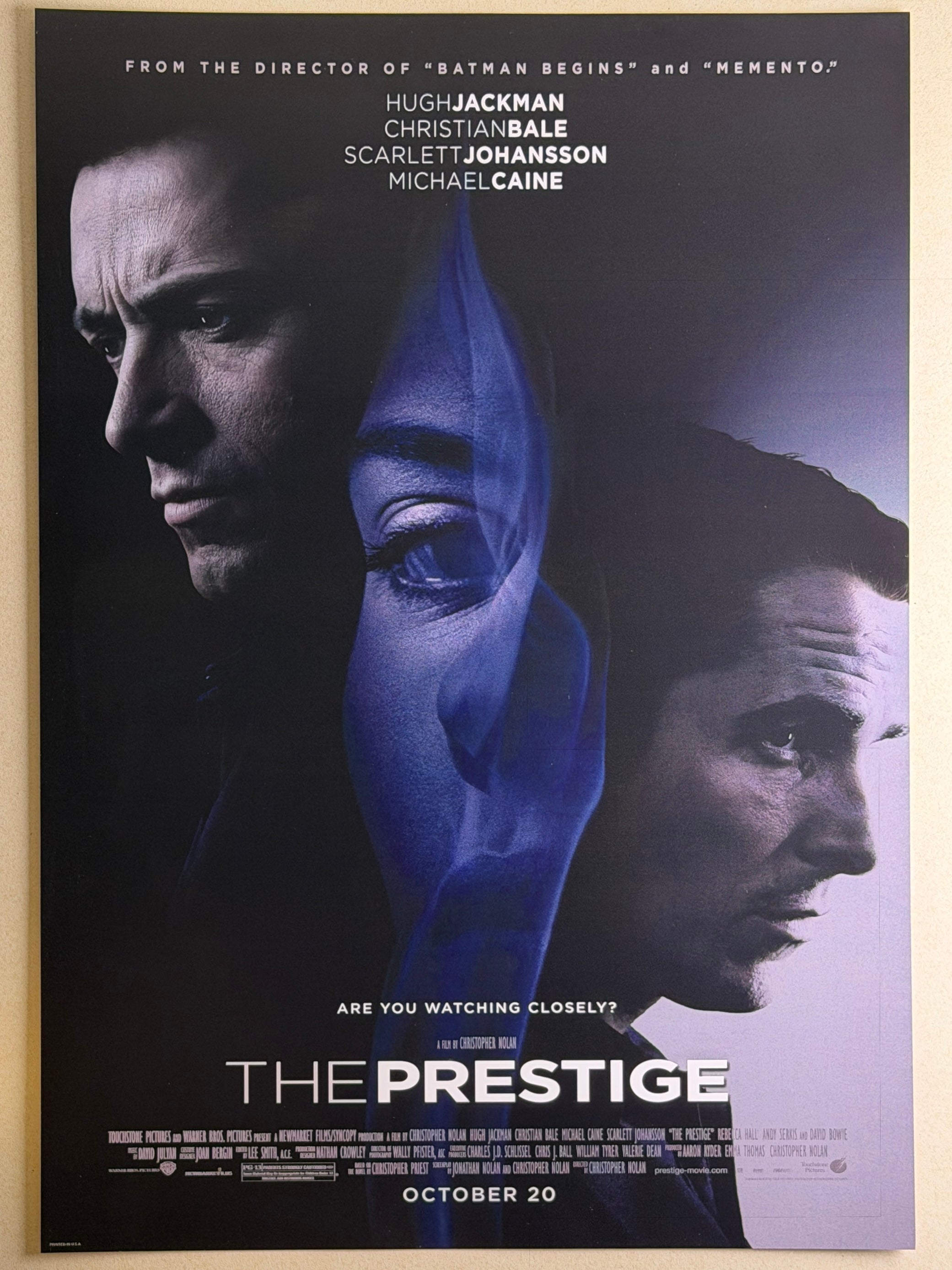 [A] The Prestige《死亡魔法》A3 電影海報 香港 Movie Poster HK
