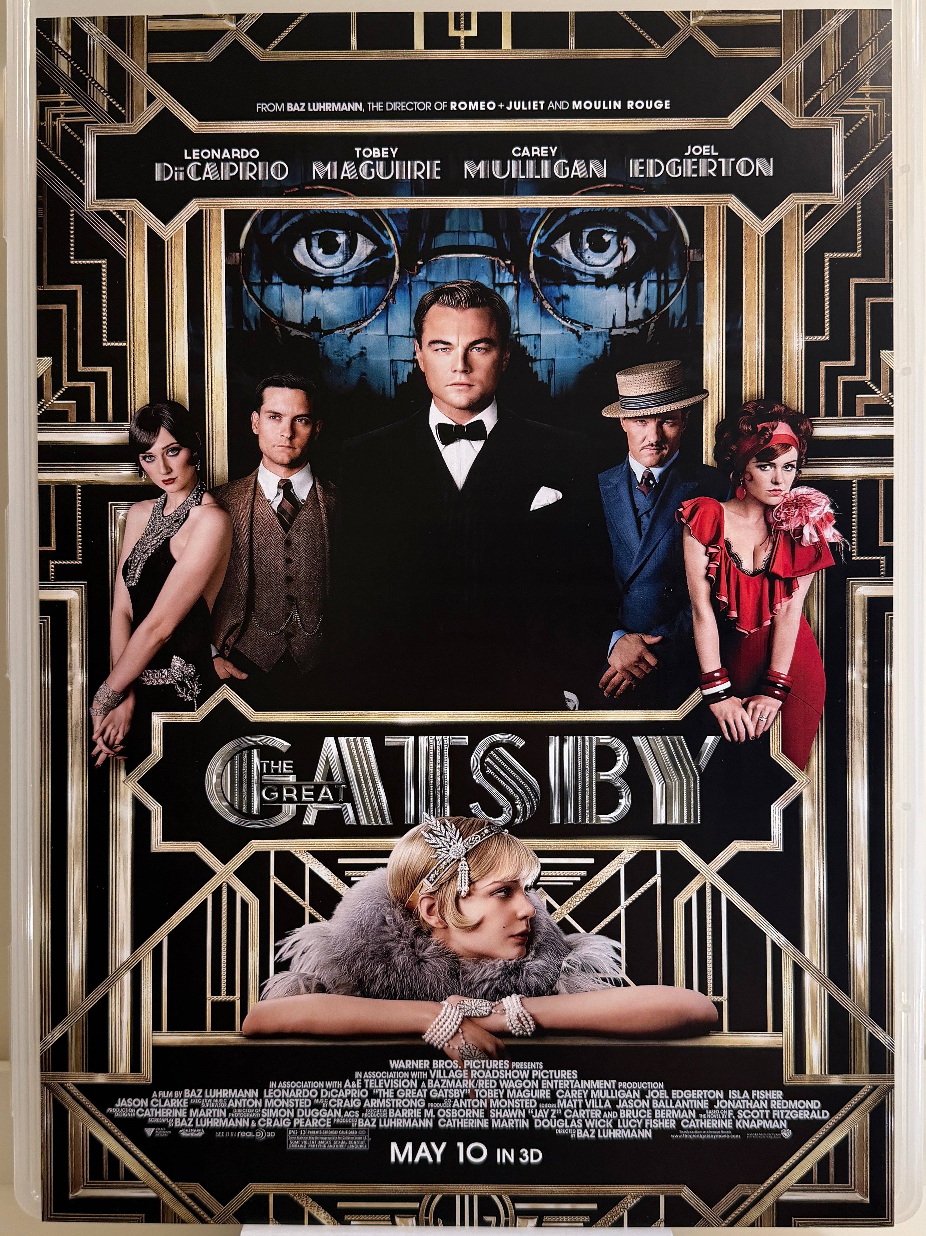 《大亨小傳》The Great Gatsby (2013) 香港 HK A3電影海報 Movie Poster - 導演 Baz Luhrmann 主演 Leonardo DiCaprio