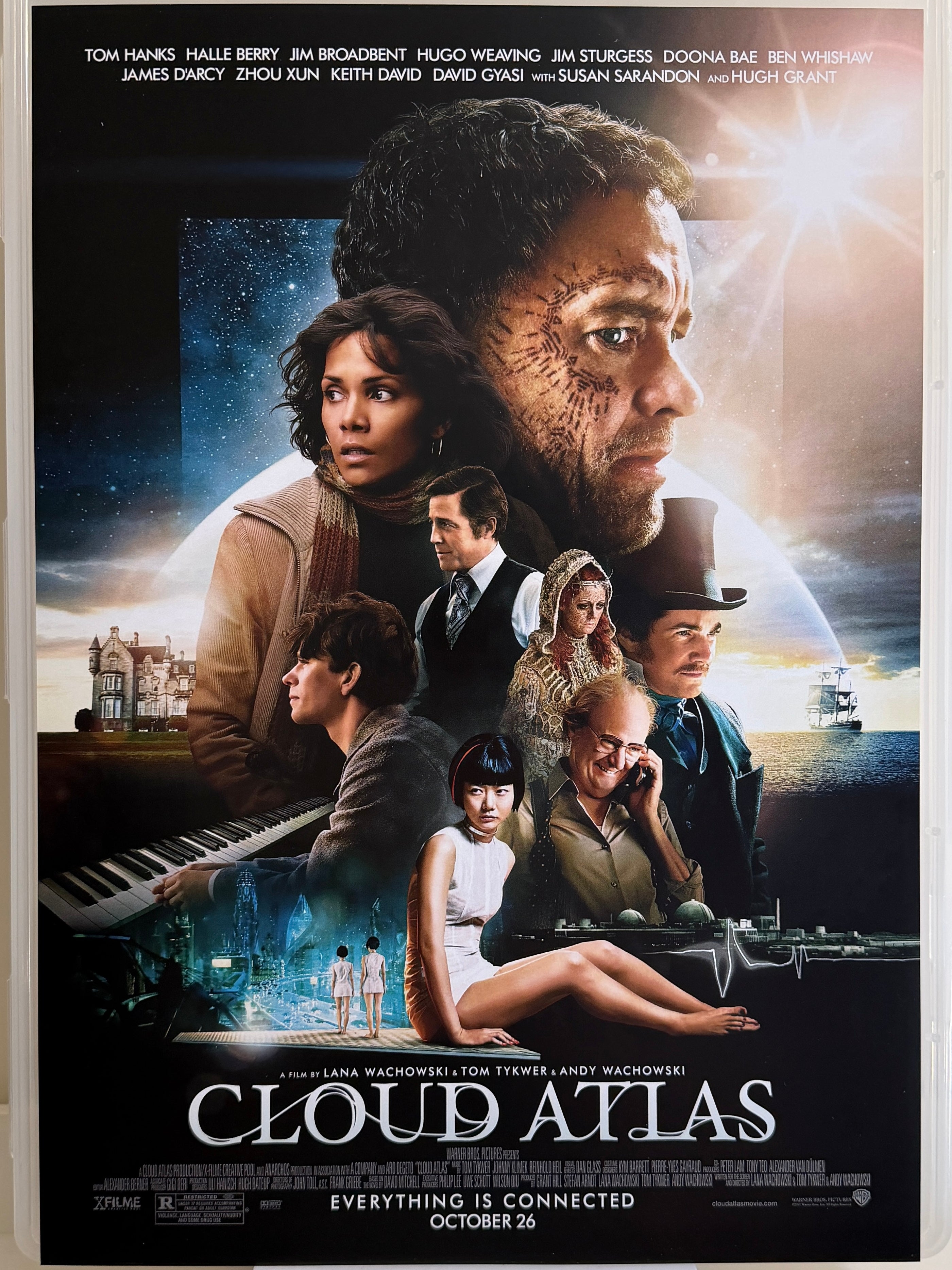 《雲圖》Cloud Atlas (2012) 香港 HK A3電影海報 Movie Poster - 導演 Wachowski Sisters & Tom Tykwer 主演 Tom Hanks & Halle Berry