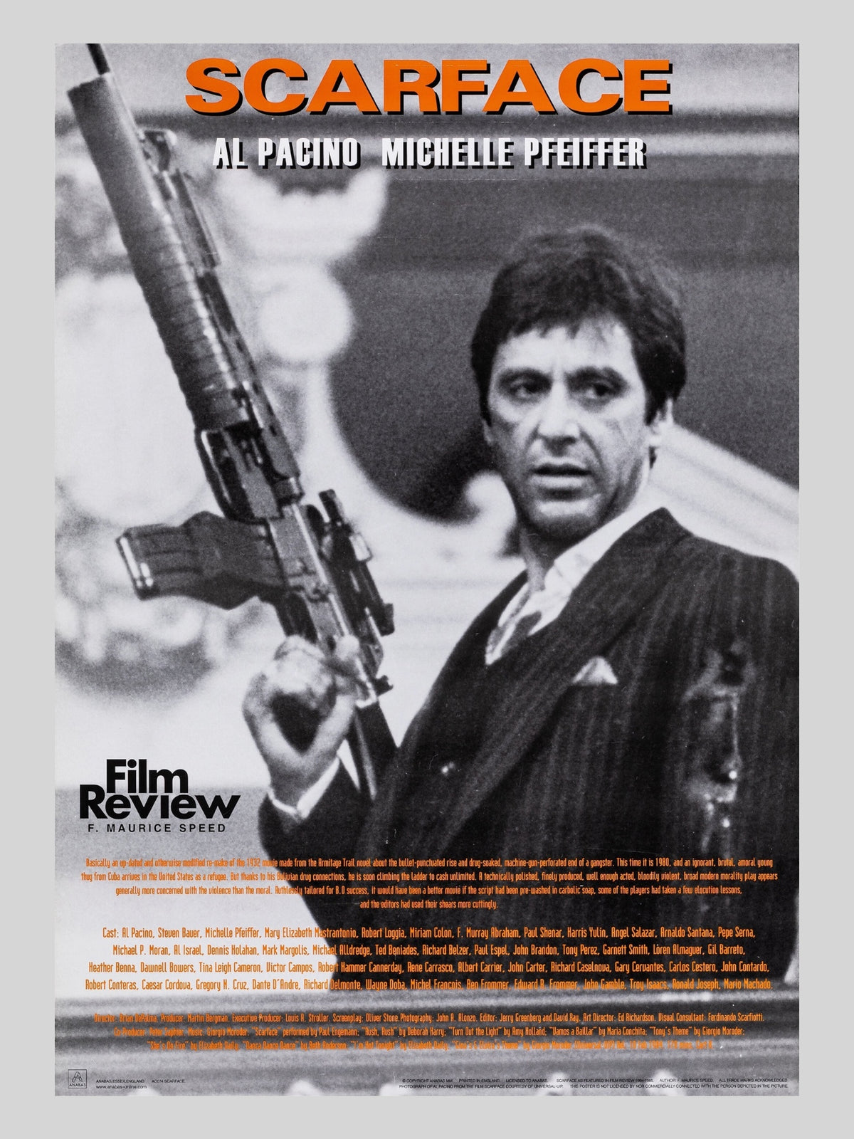 [D] Scarface《疤面煞星》A3 電影海報 Movie Poster