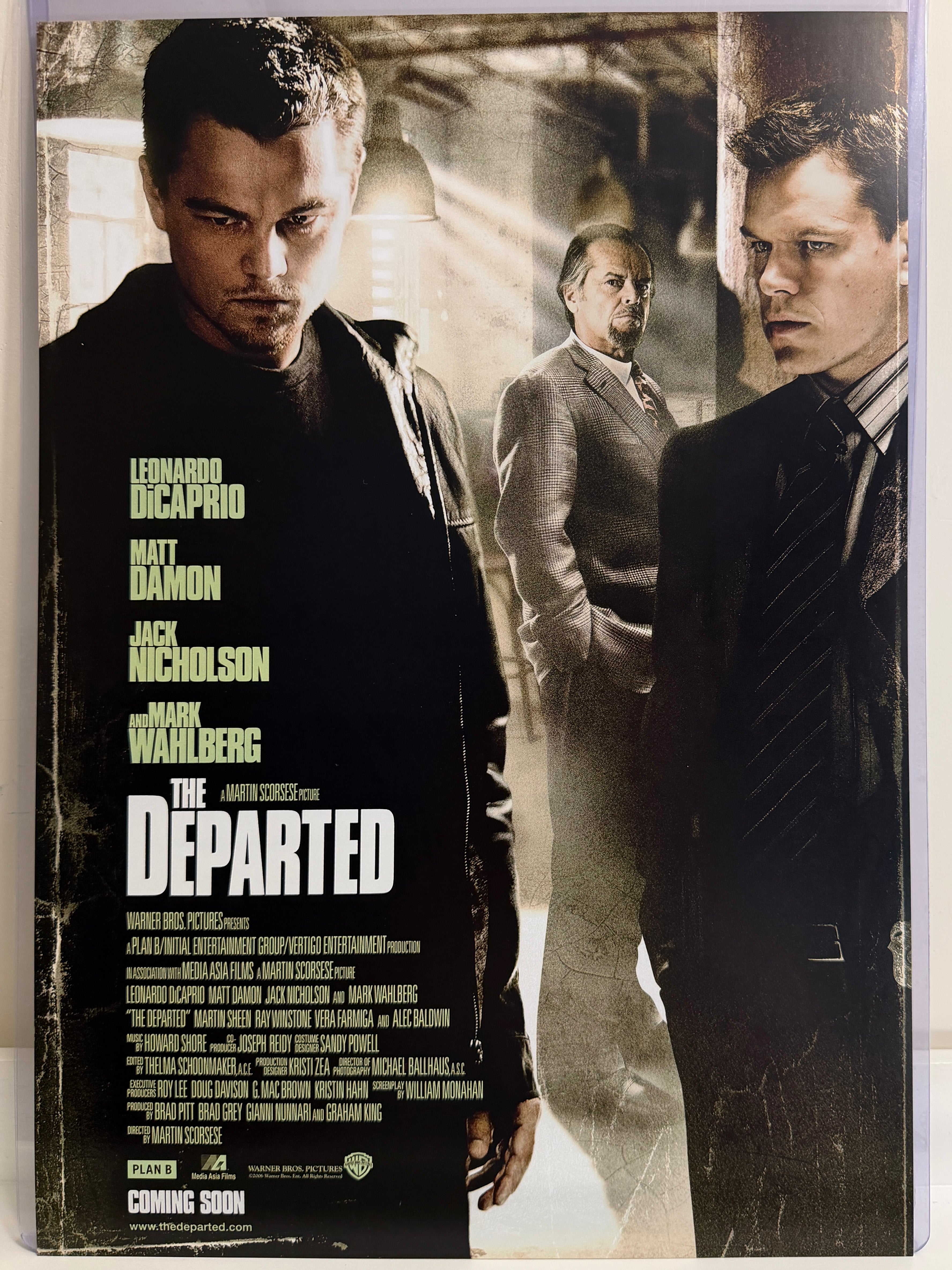 《無間道風雲》The Departed (2006) 香港 HK A3電影海報 Movie Poster - 導演 Martin Scorsese 主演 Leonardo DiCaprio, Matt Damon, Jack Nicholson