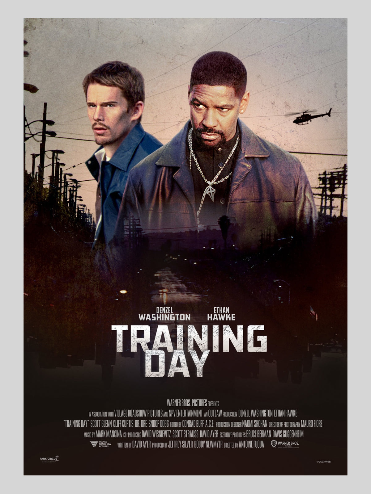 [B] Training Day《邊緣特訓》A3 電影海報 Movie Poster