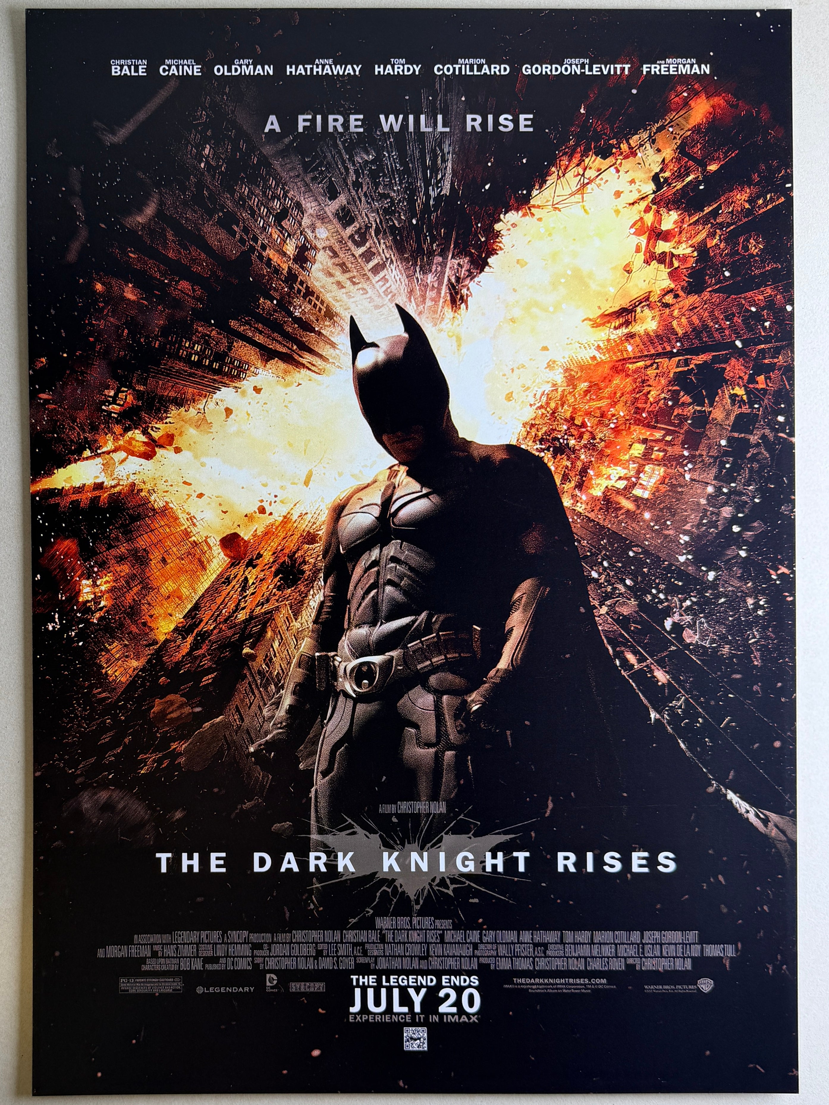 [A] The Dark Knight Rises《蝙蝠俠- 夜神起義》A3 電影海報