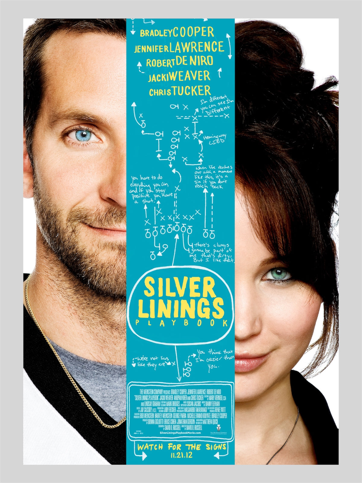 [C] Silver Linings Playbook《失戀自作業》A3 電影海報 Movie Poster