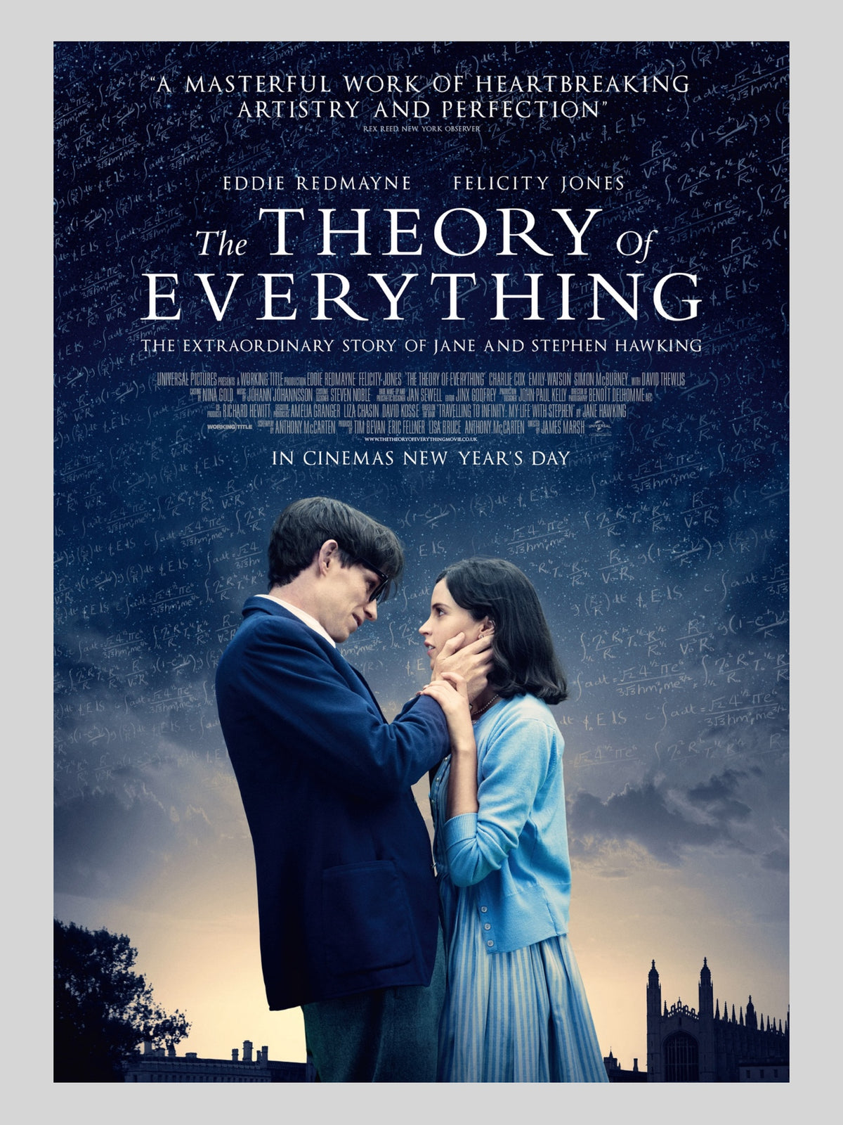 [A] The Theory of Everything《霍金：愛的方程式》A3 電影海報 Movie Poster