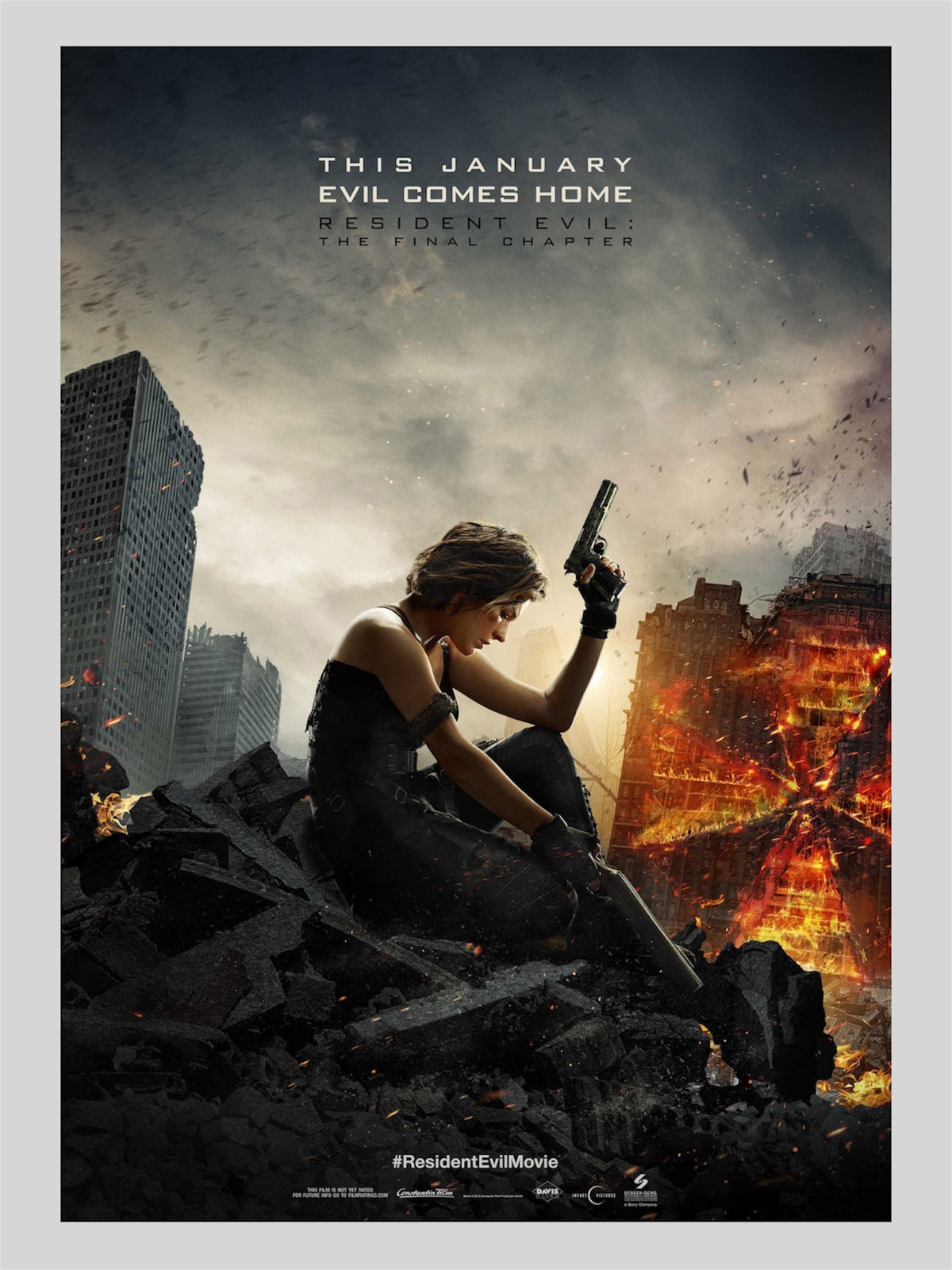 [B] Resident Evil: The Final Chapter《生化危機：終極屍殺》A3 電影海報 Movie Poster