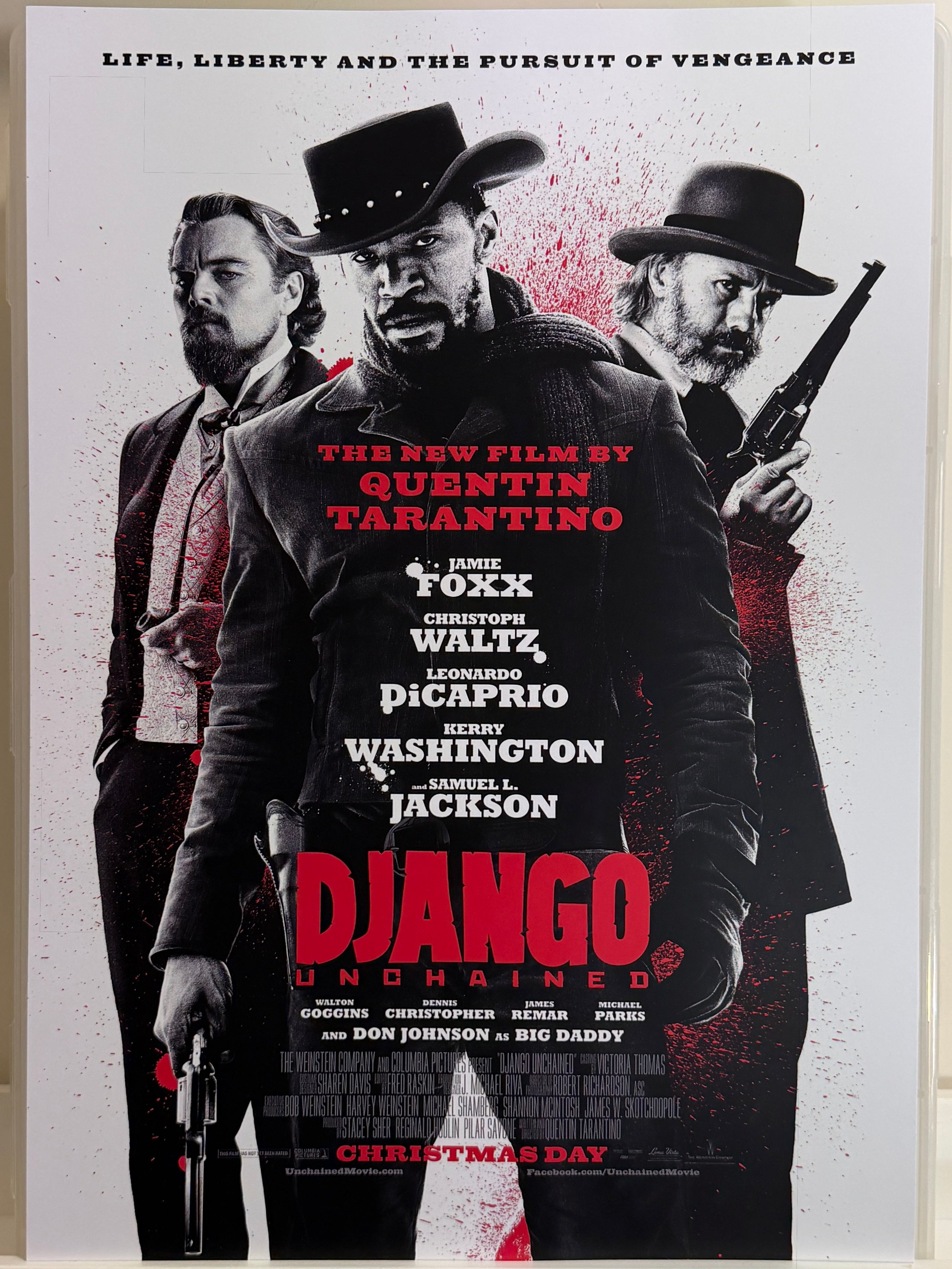 《決殺令》Django Unchained (2012) 香港 HK A3電影海報 Movie Poster - 導演 Quentin Tarantino 主演 Jamie Foxx、Leonardo DiCaprio