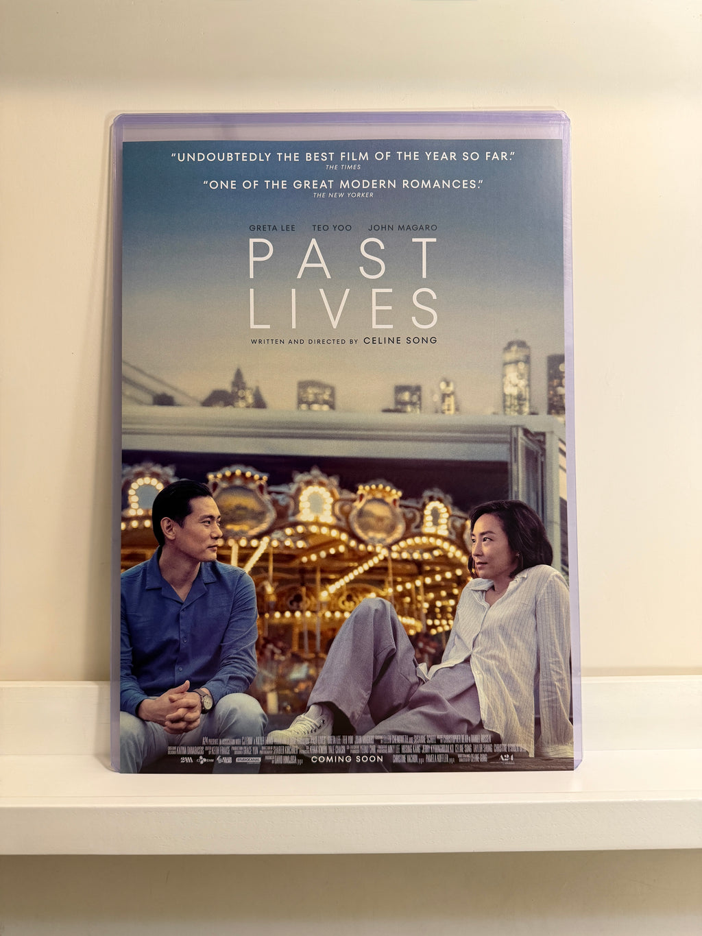 《從前的我們》Past Lives (2023) 香港 HK A3電影海報 Movie Poster - 導演 Celine Song 主演 Greta Lee, Teo Yoo, John Magaro