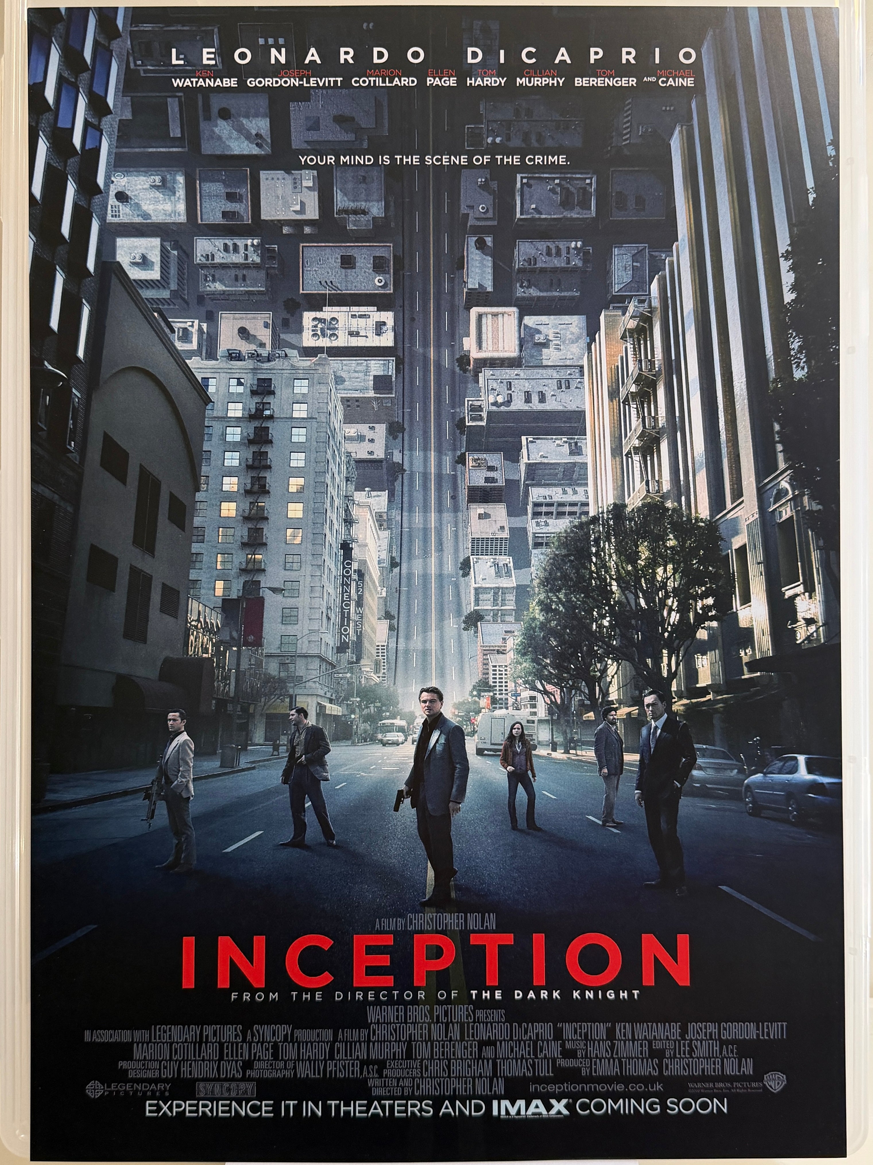 《潛行凶間》Inception (2010) 香港 HK A3電影海報 Movie Poster - 導演 Christopher Nolan 主演 Leonardo DiCaprio