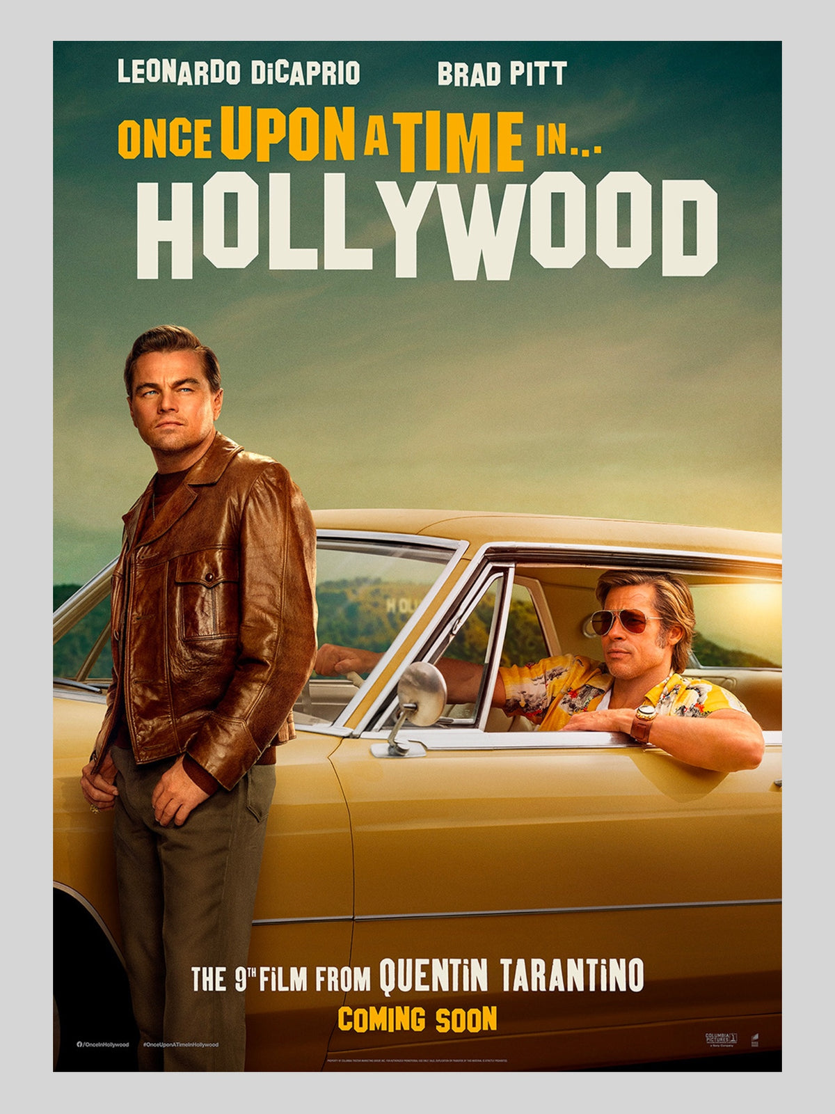 [D] Once Upon a Time in Hollywood《從前，有個荷里活》A3 電影海報 Movie Poster