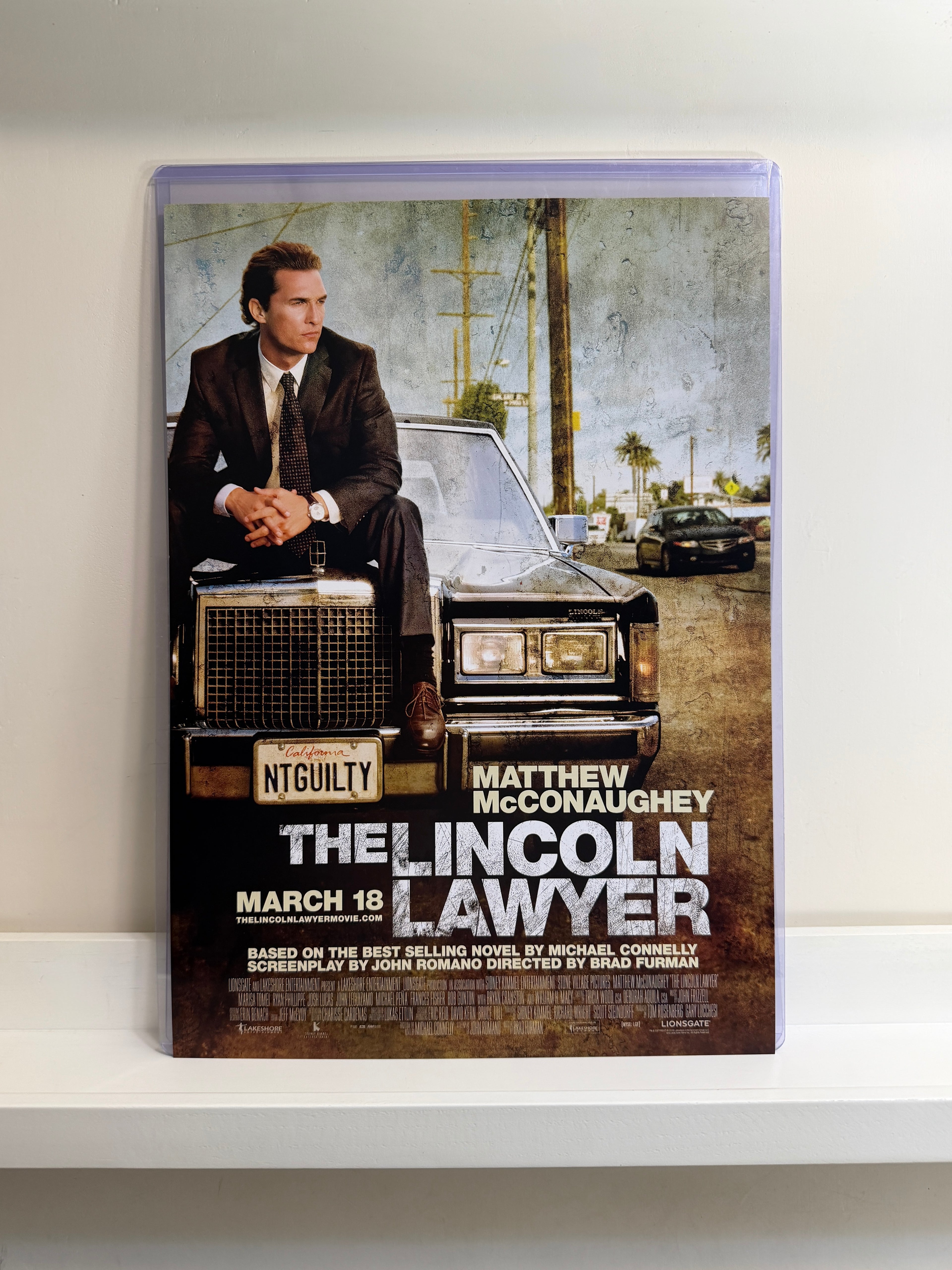 《依法犯法》The Lincoln Lawyer (2011) 香港 HK A3電影海報 Movie Poster - 導演 Brad Furman 主演 Matthew McConaughey, Marisa Tomei, Ryan Phillippe