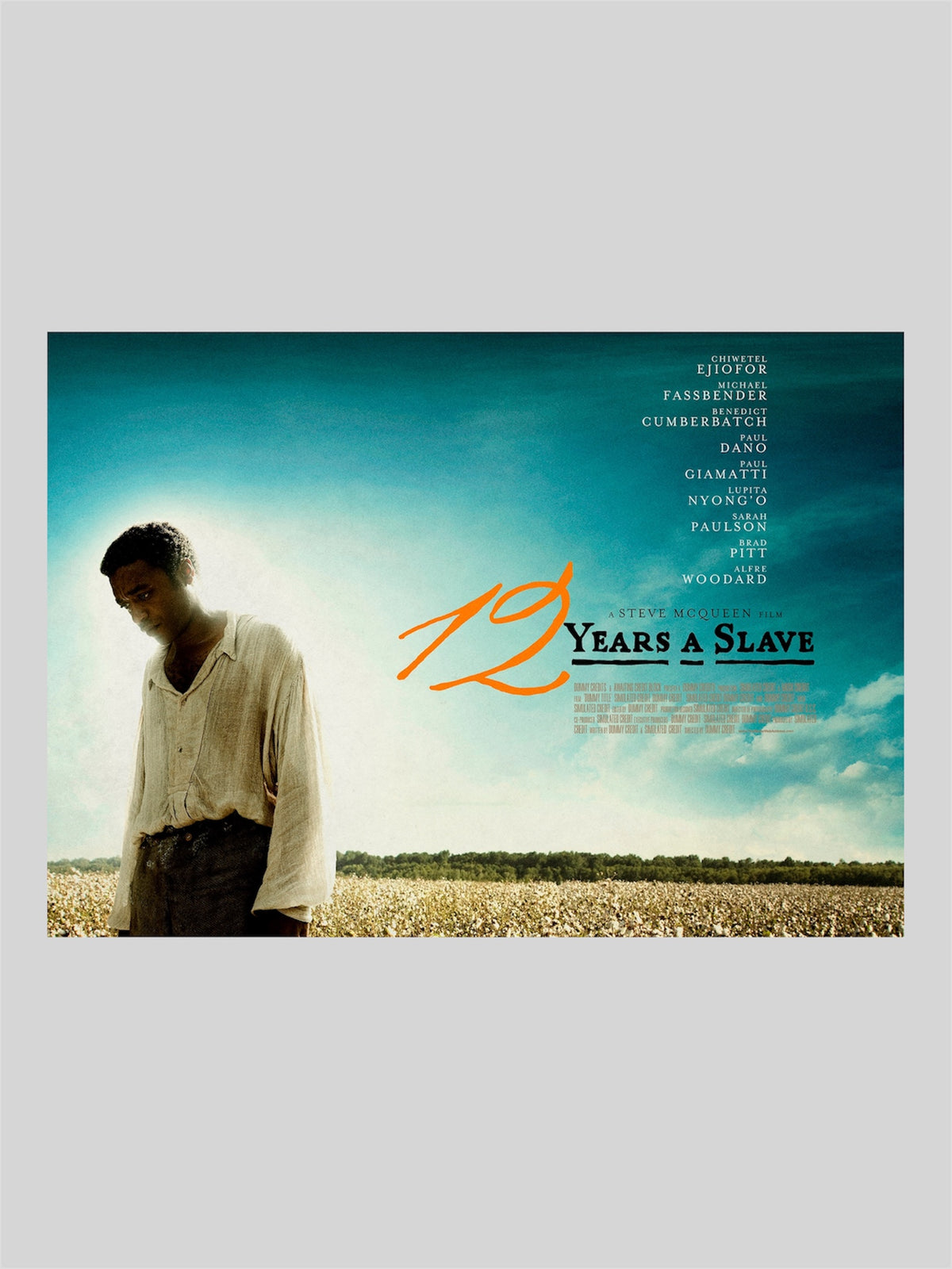 [B] 12 Years a Slave《被奪走的12年》A3 電影海報 Movie Poster