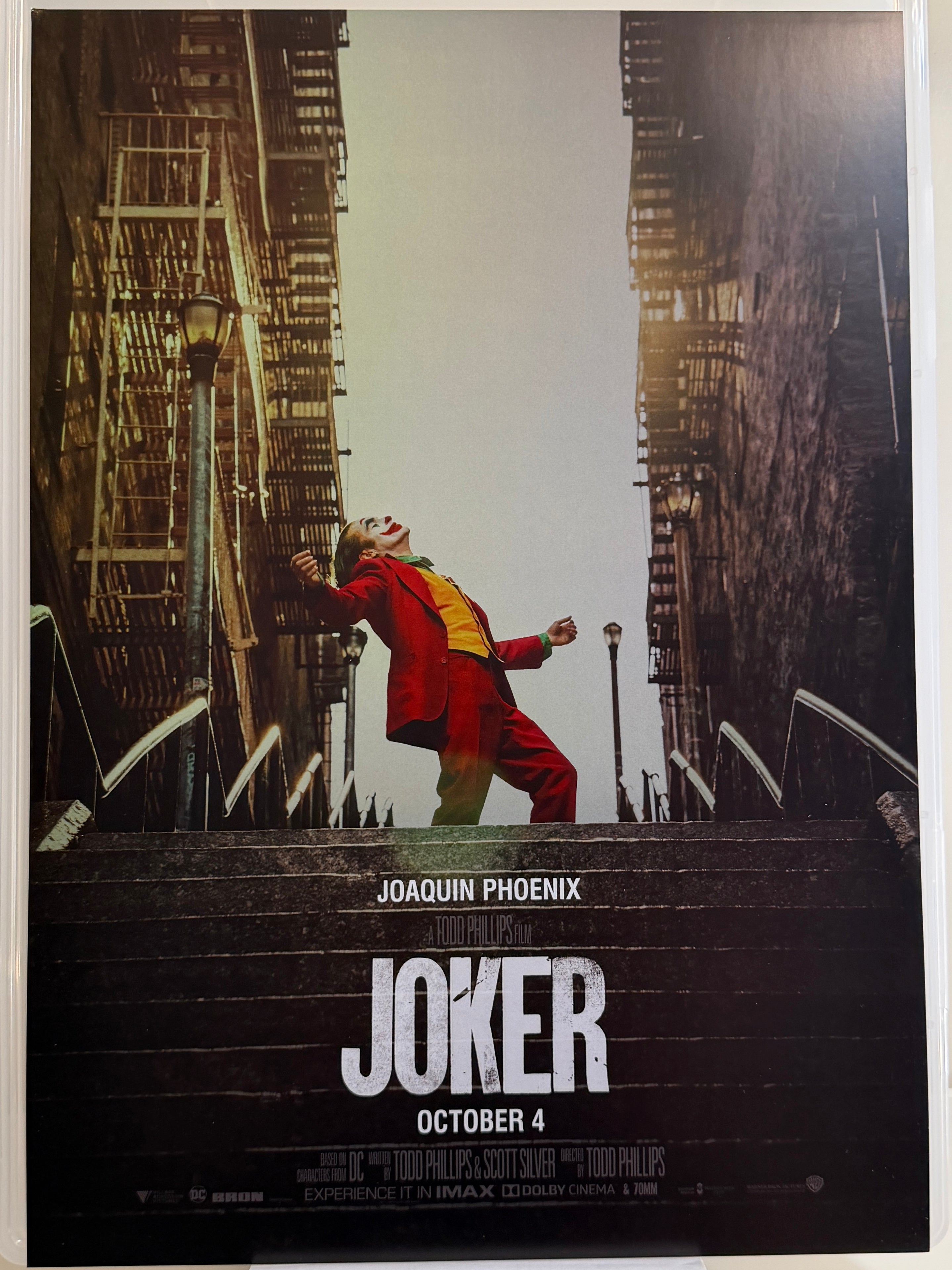 《小丑》Joker (2019) 香港 HK A3電影海報 Movie Poster - 導演 Todd Phillips 主演 Joaquin Phoenix