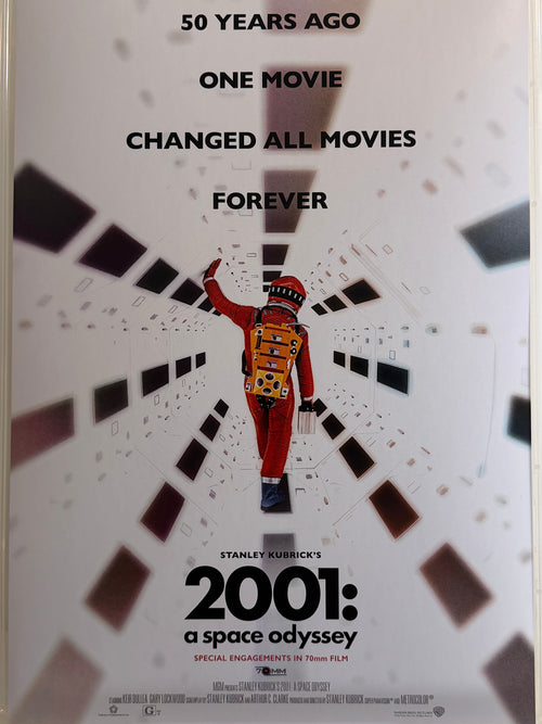 《2001太空漫遊》2001: A Space Odyssey (1968) 香港 HK A3電影海報 Movie Poster - 導演 Stanley Kubrick 主演 Keir Dullea