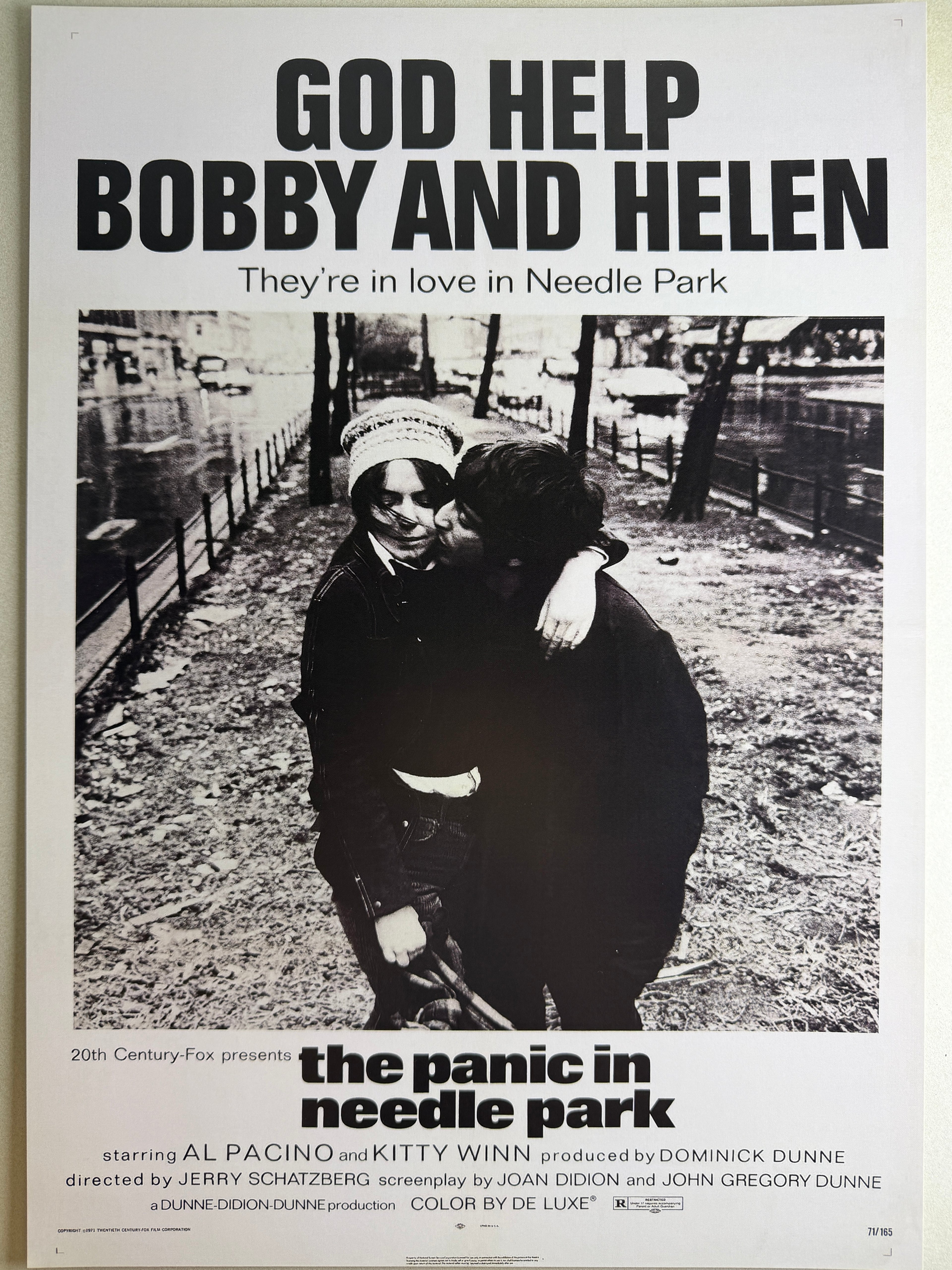 The Panic in Needle Park (1971) A3 電影海報