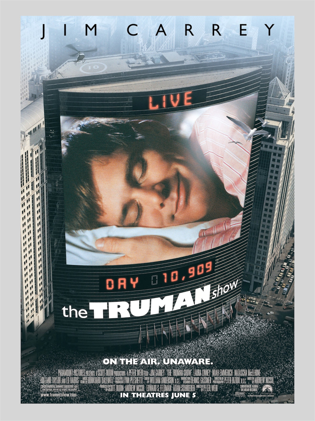 [B] The Truman Show《楚門的世界》A3 電影海報 Movie Poster