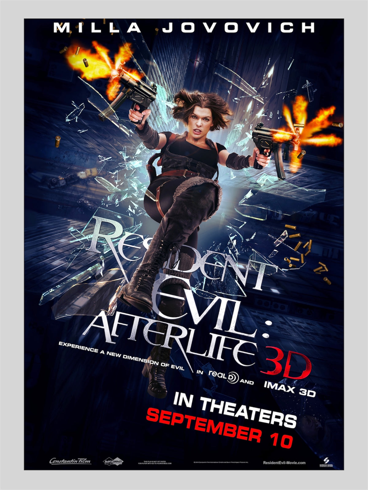 [B] Resident Evil: Afterlife《生化危機3D：戰神再生》A3 電影海報 Movie Poster