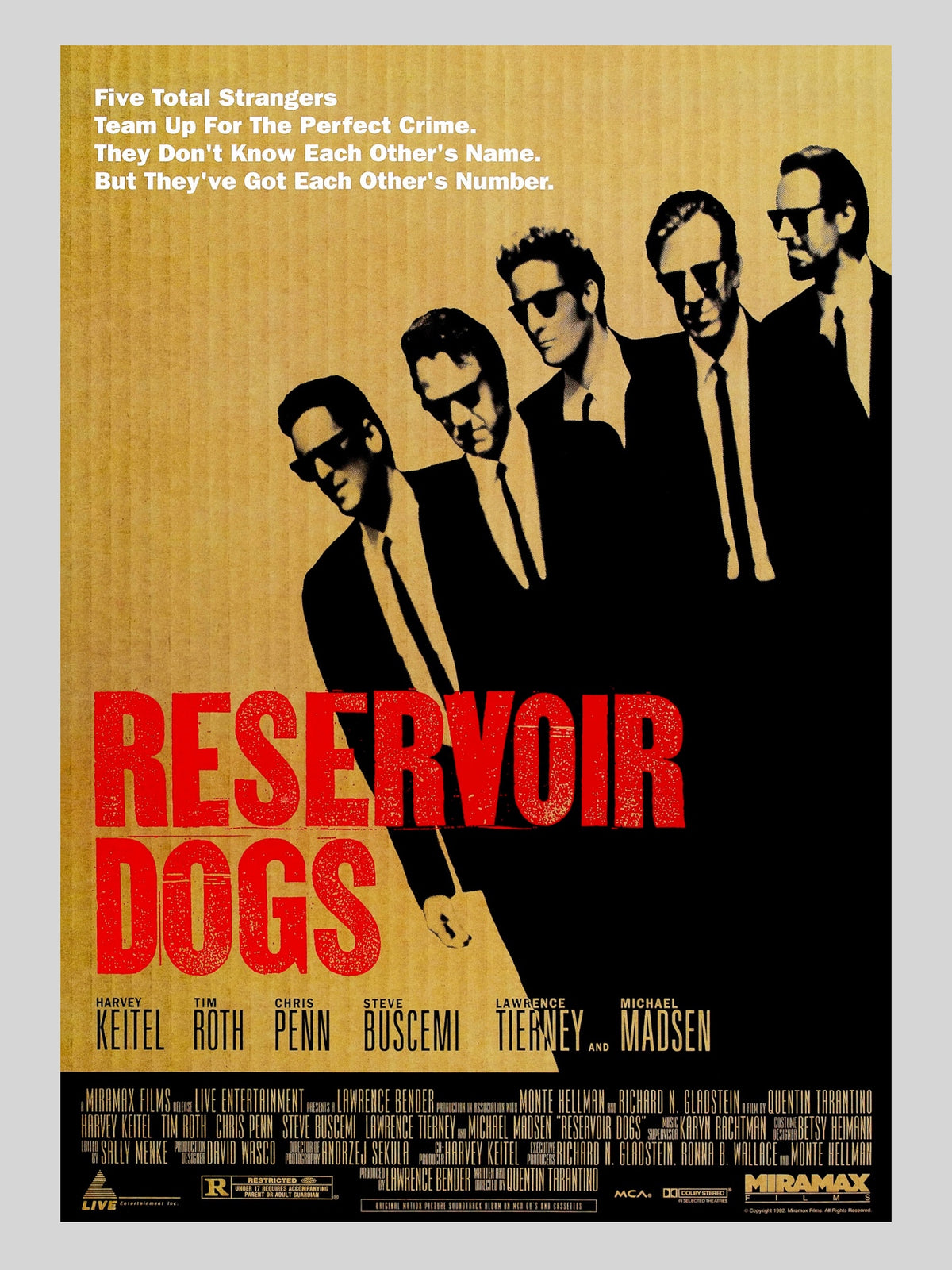 [A] Reservoir Dogs《落水狗》A3 電影海報 Movie Poster