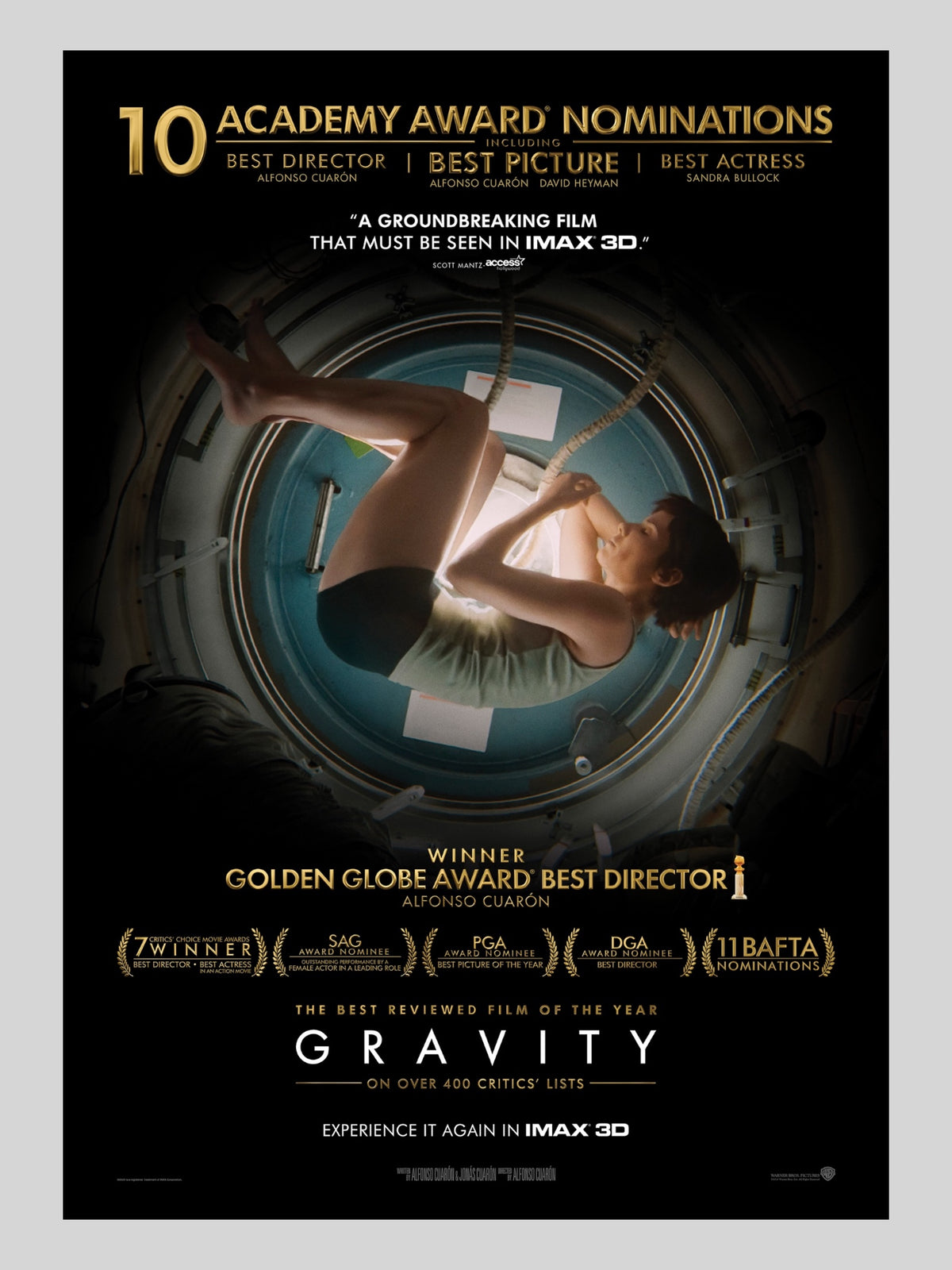 [B] Gravity《引力邊緣》A3 電影海報 Movie Poster