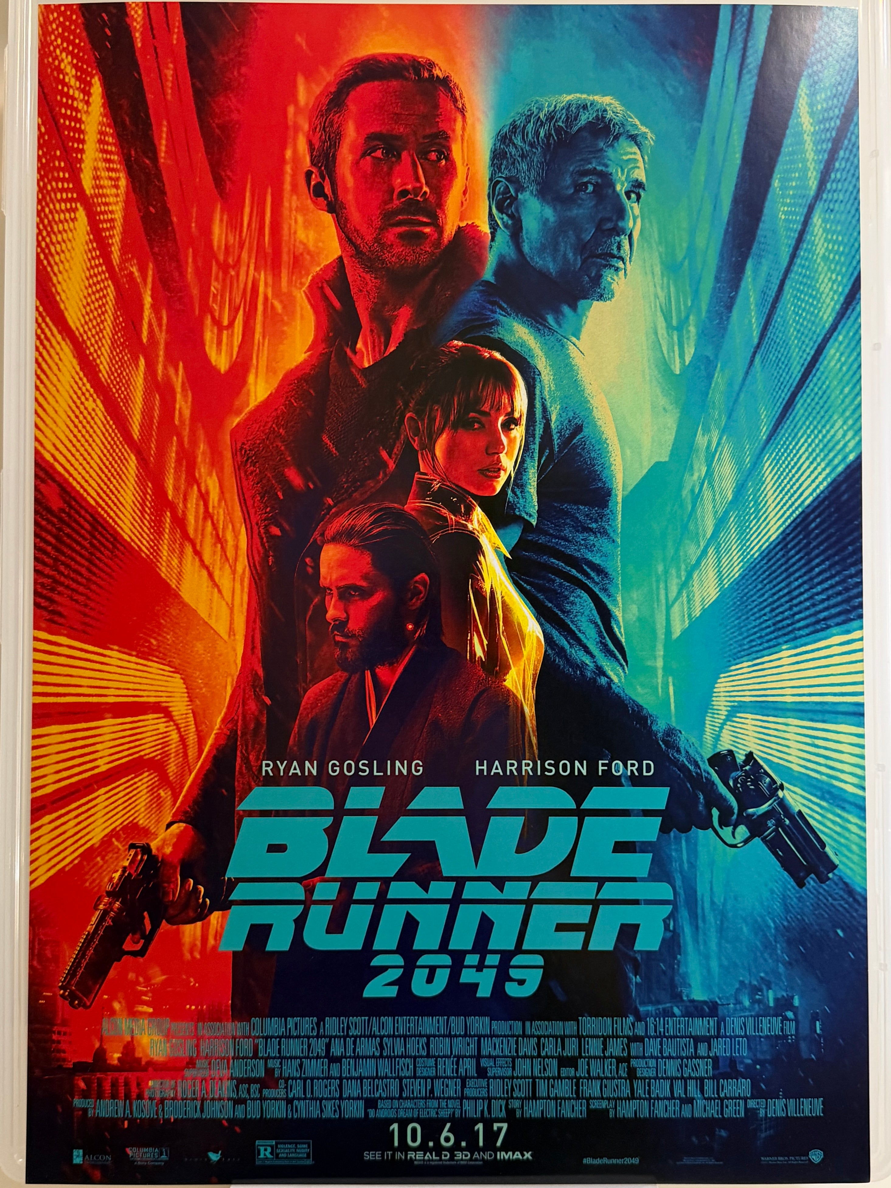 《銀翼殺手2049》Blade Runner 2049 (2017) 香港 HK A3電影海報 Movie Poster - 導演 Denis Villeneuve 主演 Ryan Gosling