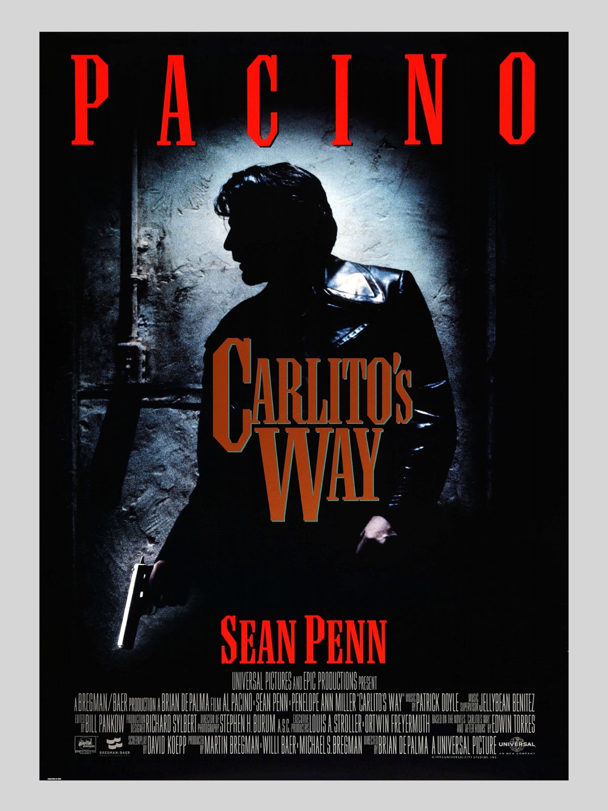 Carlito's Way《情梟的黎明》A3 電影海報 Movie Poster
