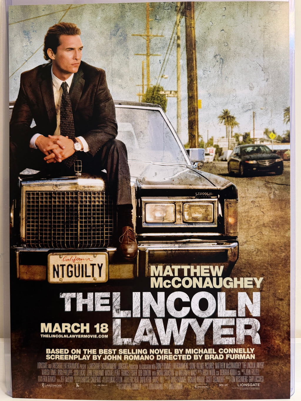 《依法犯法》The Lincoln Lawyer (2011) 香港 HK A3電影海報 Movie Poster - 導演 Brad Furman 主演 Matthew McConaughey, Marisa Tomei, Ryan Phillippe