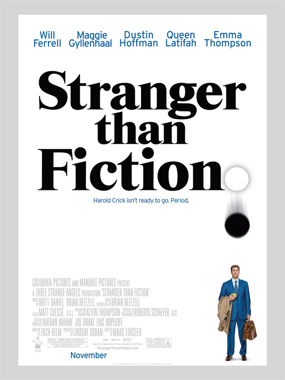 Stranger Than Fiction《離奇過小說》A3 電影海報 Movie Poster