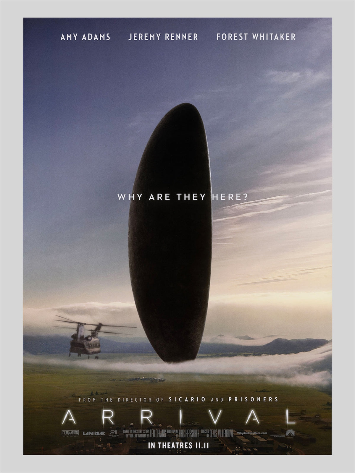 [B] Arrival《天煞異降》A3 電影海報 Movie Poster