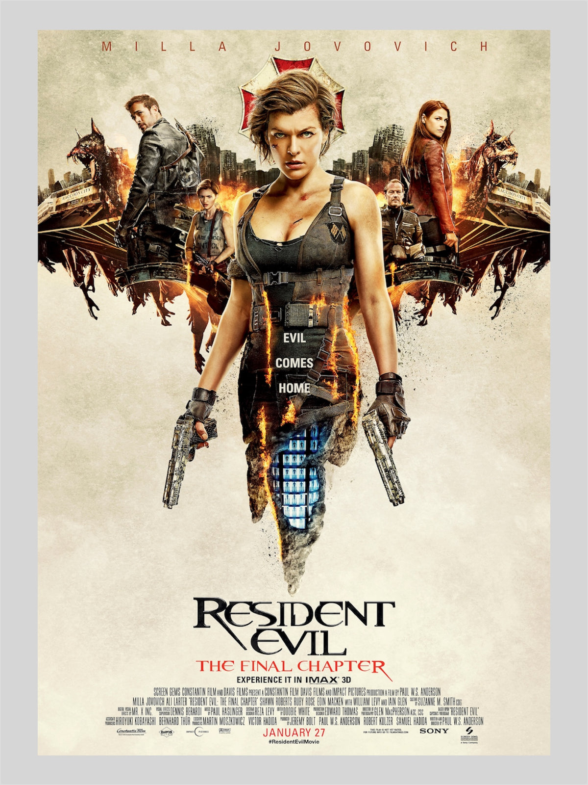 [A] Resident Evil: The Final Chapter《生化危機：終極屍殺》A3 電影海報 Movie Poster