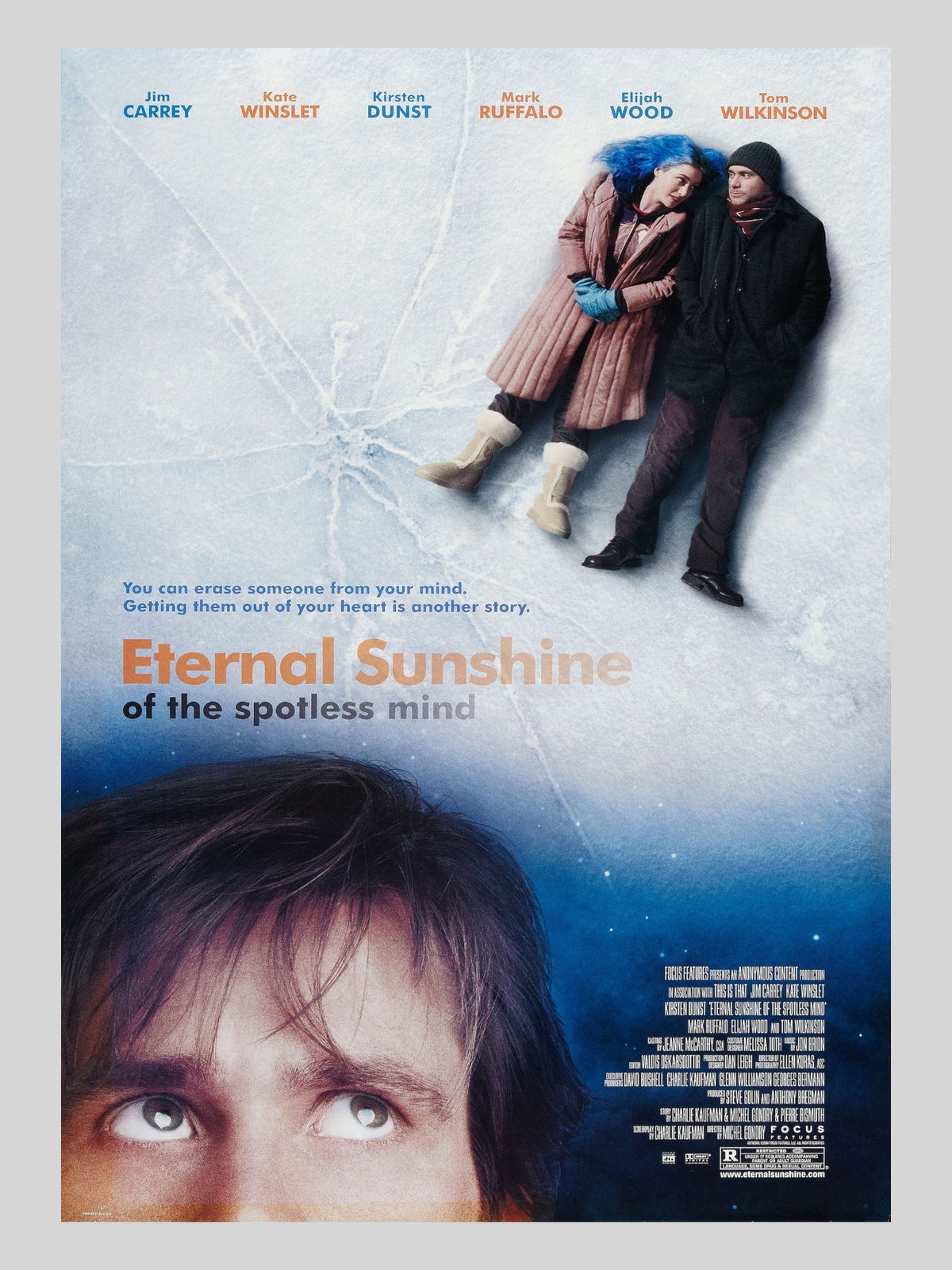 Eternal Sunshine of the Spotless Mind《無痛失戀》A3 電影海報  Movie Poster