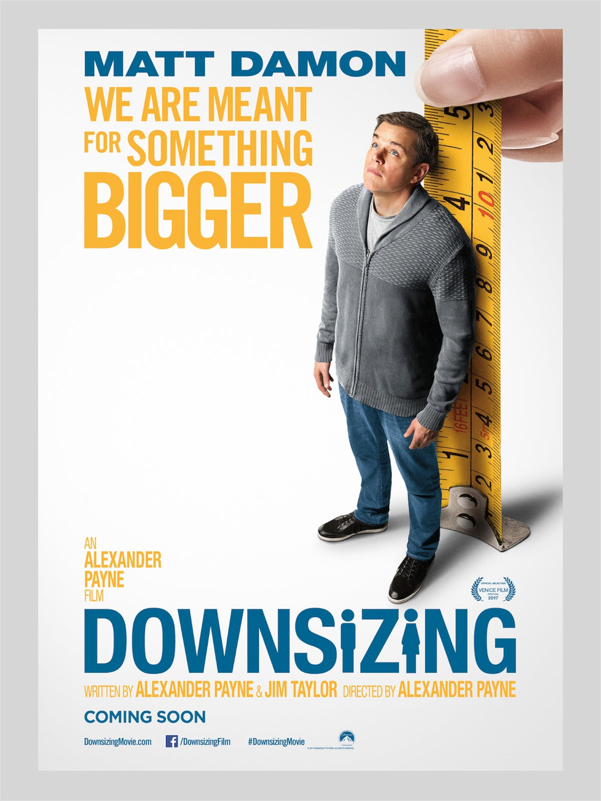 [A] Downsizing《縮水人間》A3 電影海報 Movie Poster